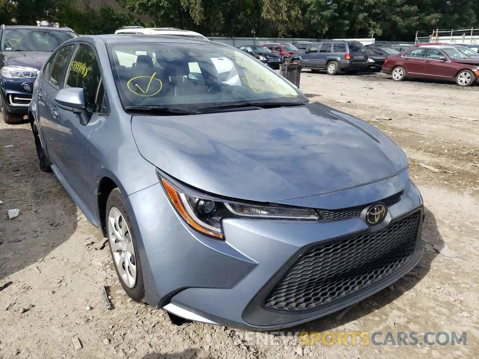 1 Photograph of a damaged car JTDEPRAE2LJ100437 TOYOTA COROLLA 2020