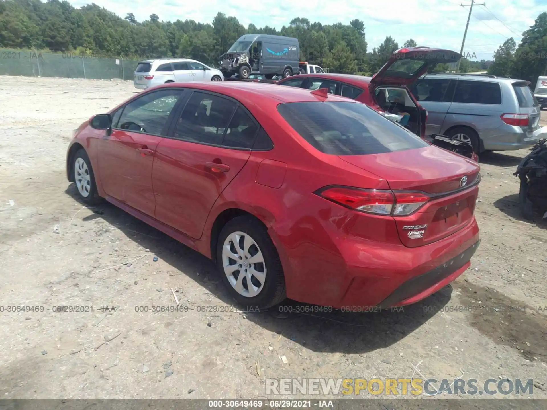 3 Photograph of a damaged car JTDEPRAE2LJ100597 TOYOTA COROLLA 2020