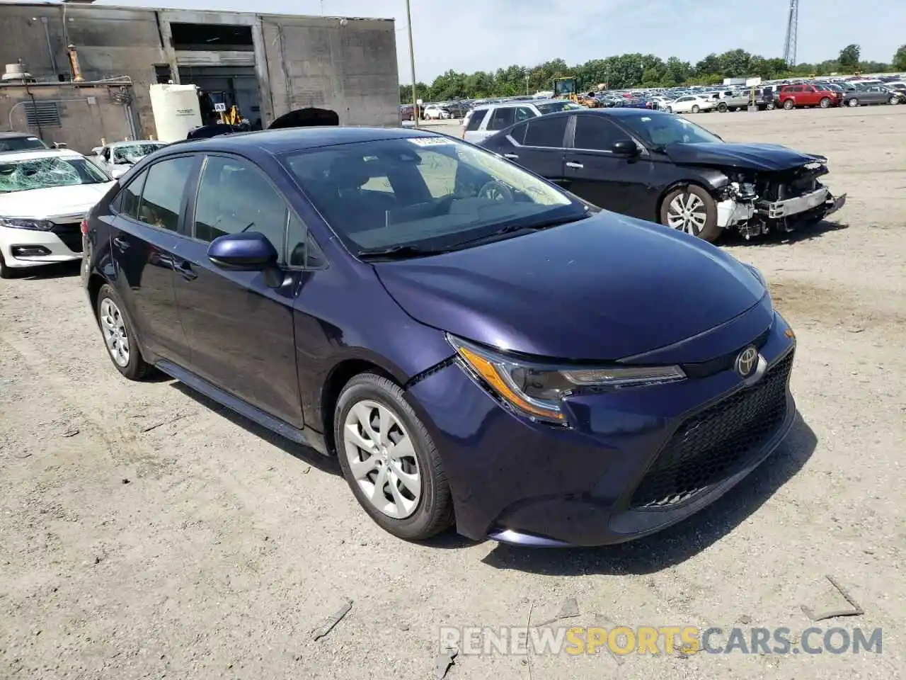 1 Photograph of a damaged car JTDEPRAE2LJ100714 TOYOTA COROLLA 2020