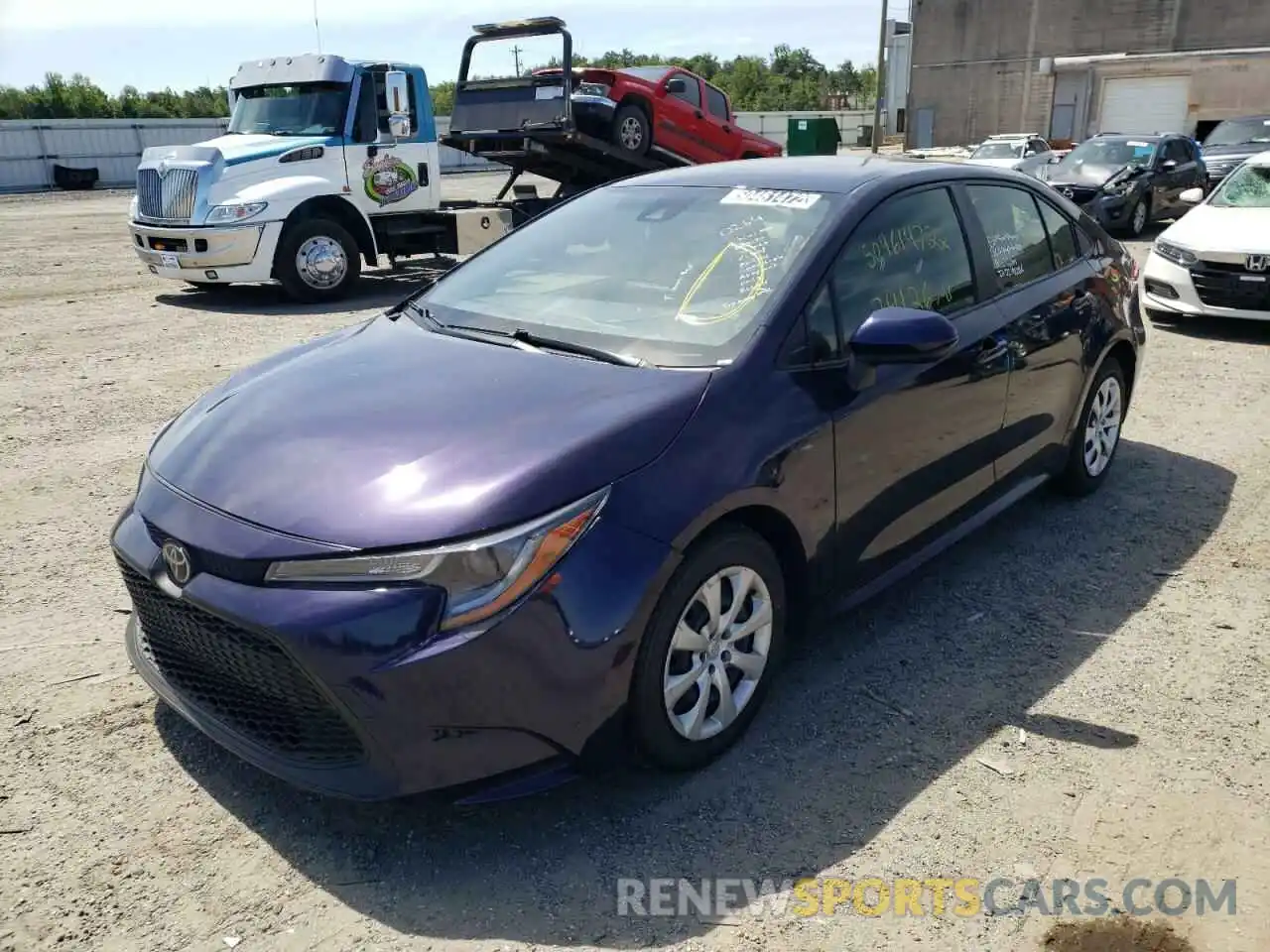 2 Photograph of a damaged car JTDEPRAE2LJ100714 TOYOTA COROLLA 2020