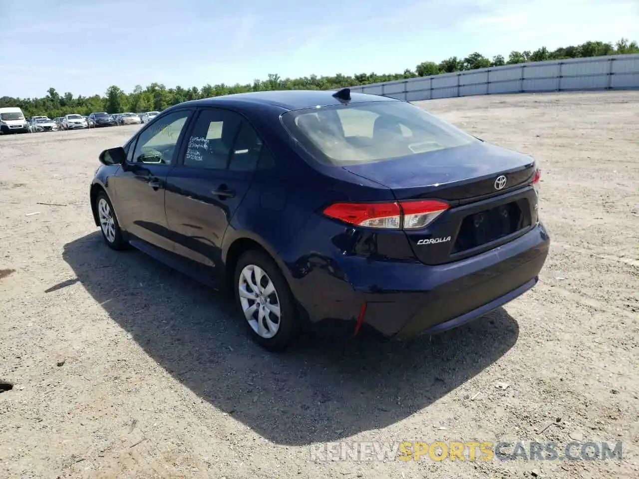 3 Photograph of a damaged car JTDEPRAE2LJ100714 TOYOTA COROLLA 2020