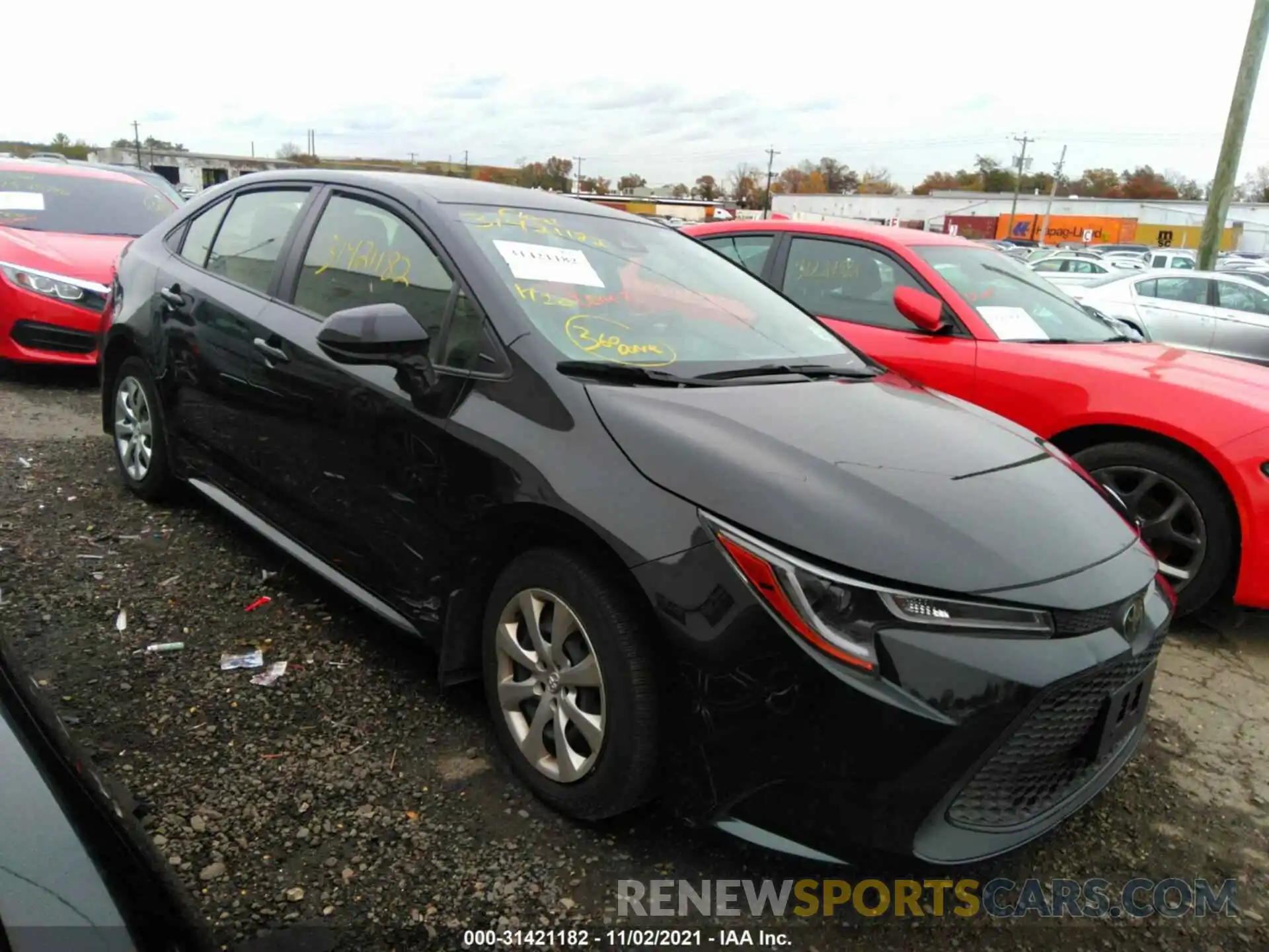 1 Photograph of a damaged car JTDEPRAE2LJ101006 TOYOTA COROLLA 2020