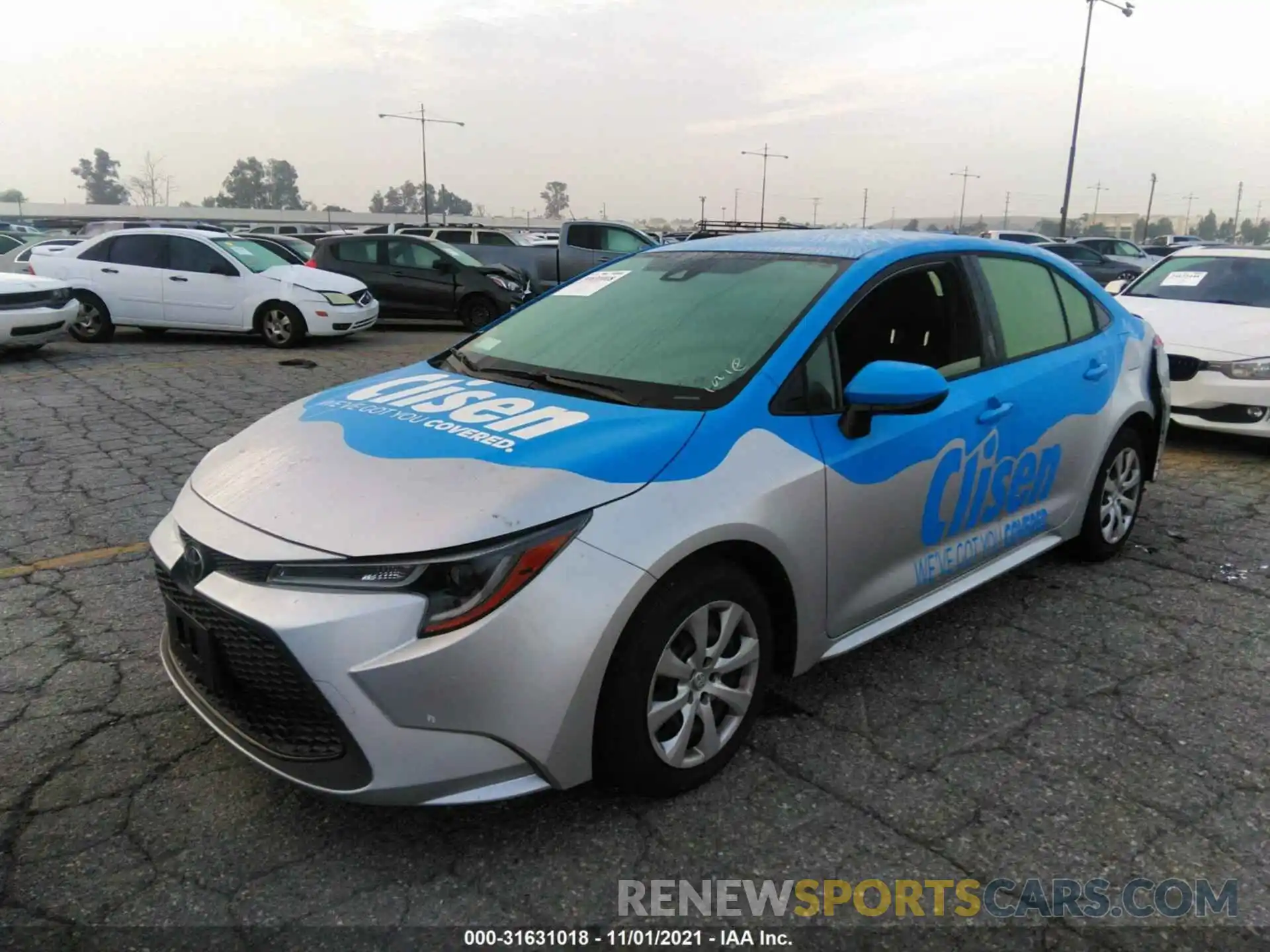 2 Photograph of a damaged car JTDEPRAE2LJ101247 TOYOTA COROLLA 2020