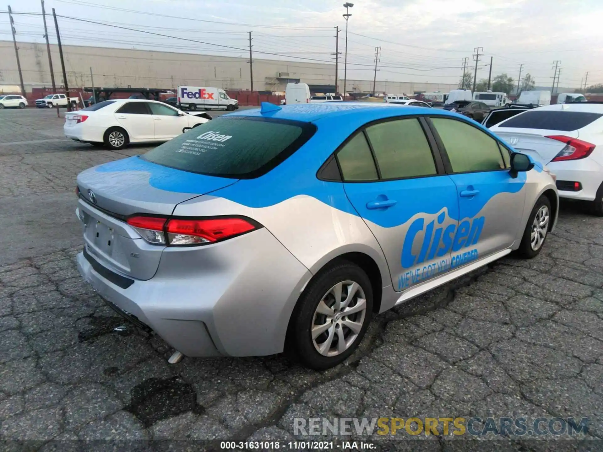 4 Photograph of a damaged car JTDEPRAE2LJ101247 TOYOTA COROLLA 2020