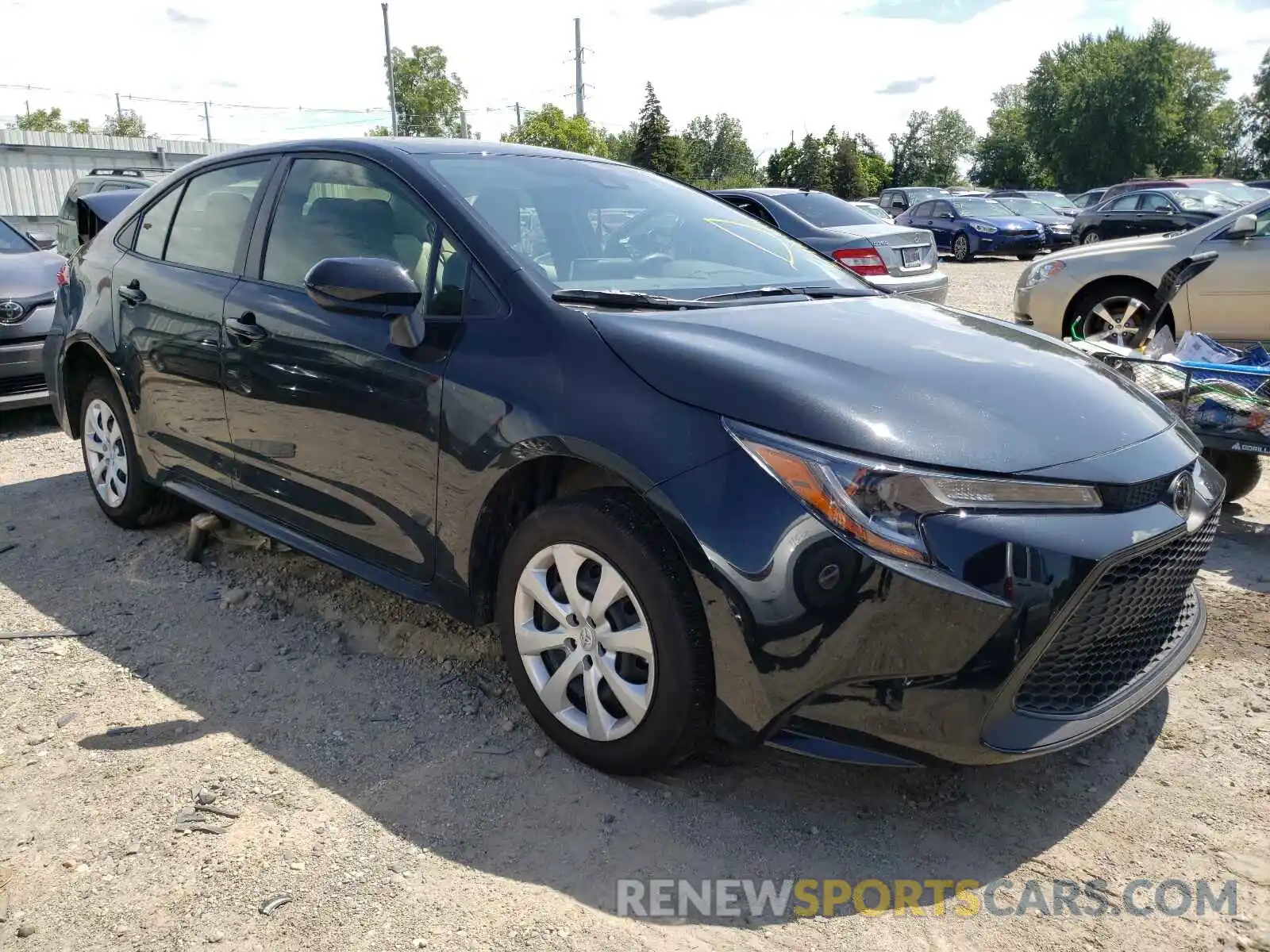 1 Photograph of a damaged car JTDEPRAE2LJ101281 TOYOTA COROLLA 2020