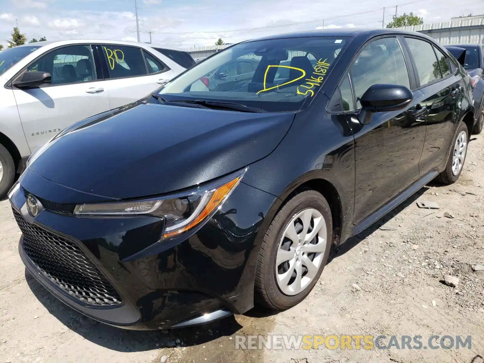 2 Photograph of a damaged car JTDEPRAE2LJ101281 TOYOTA COROLLA 2020