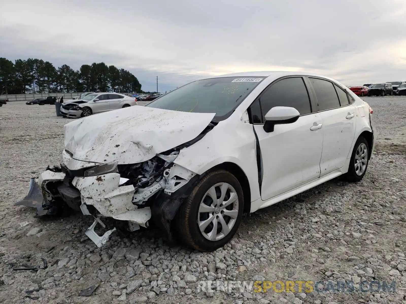 2 Photograph of a damaged car JTDEPRAE2LJ101894 TOYOTA COROLLA 2020