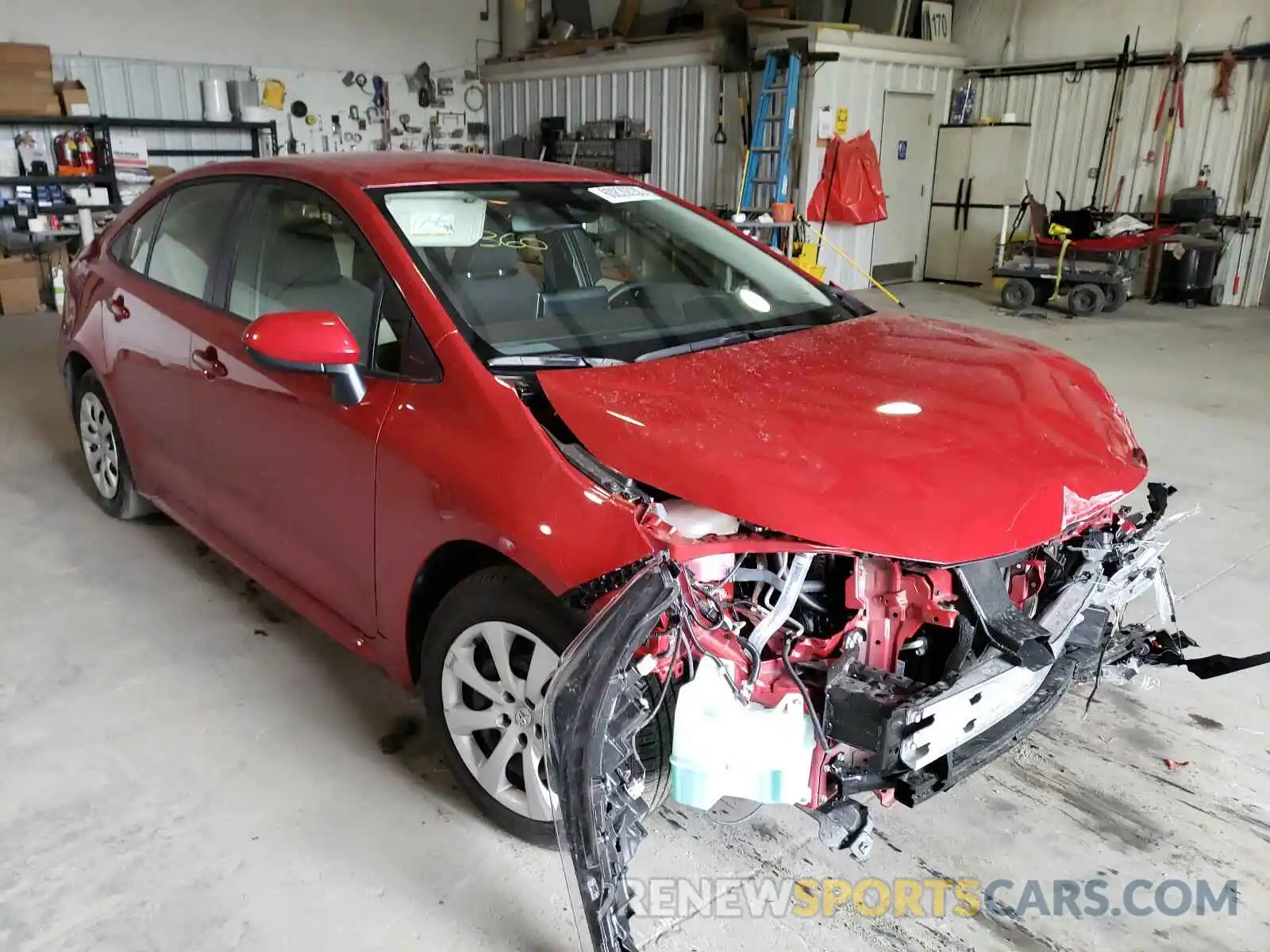 1 Photograph of a damaged car JTDEPRAE2LJ102267 TOYOTA COROLLA 2020