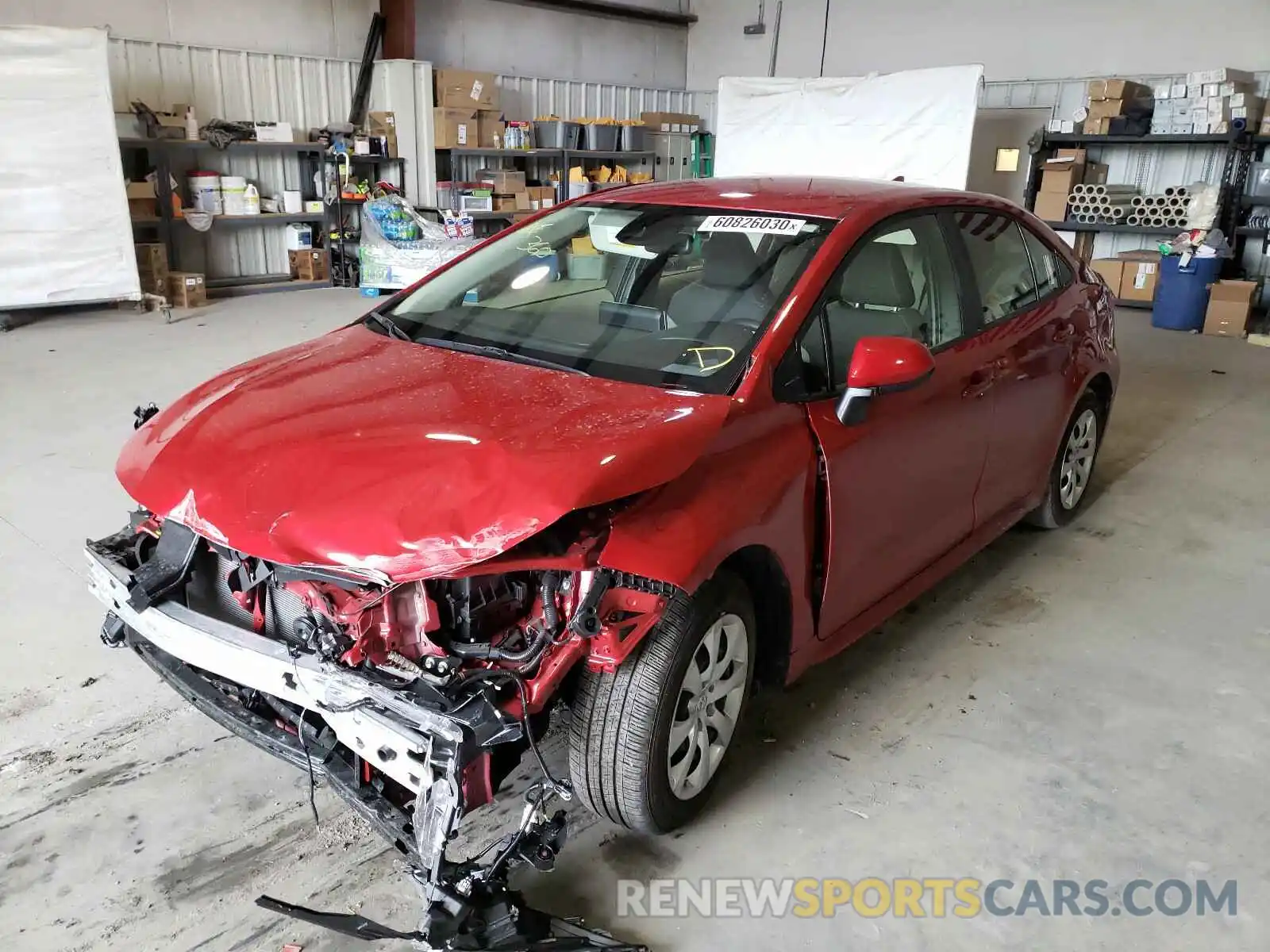 2 Photograph of a damaged car JTDEPRAE2LJ102267 TOYOTA COROLLA 2020