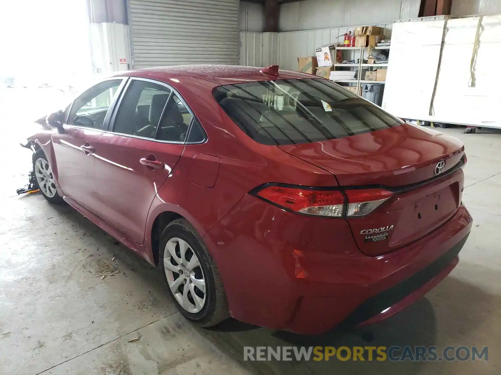 3 Photograph of a damaged car JTDEPRAE2LJ102267 TOYOTA COROLLA 2020