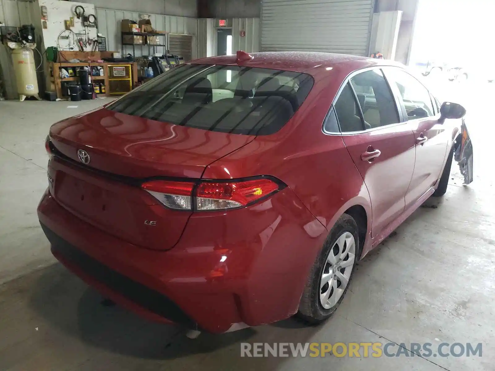 4 Photograph of a damaged car JTDEPRAE2LJ102267 TOYOTA COROLLA 2020