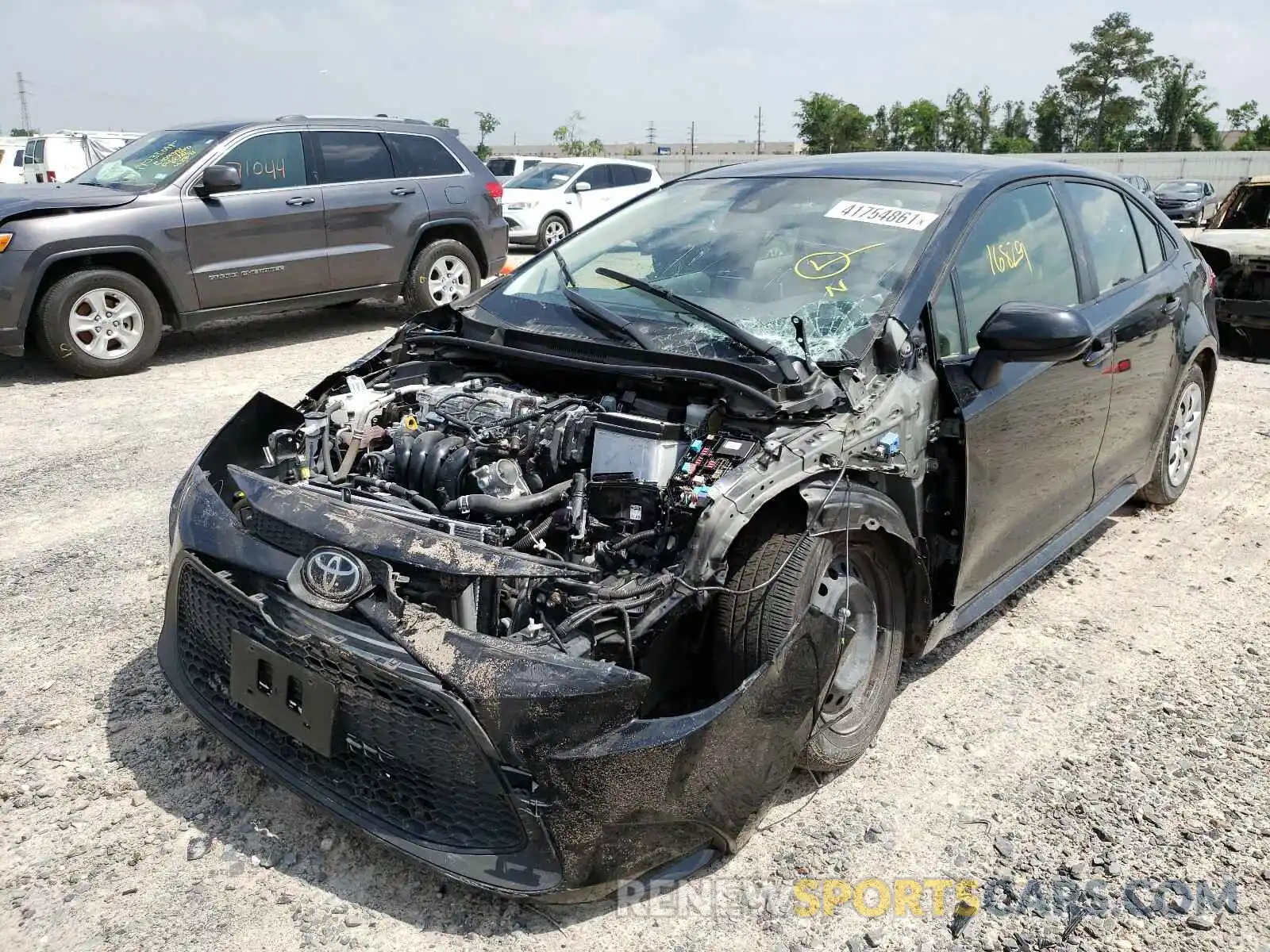 2 Фотография поврежденного автомобиля JTDEPRAE2LJ102768 TOYOTA COROLLA 2020
