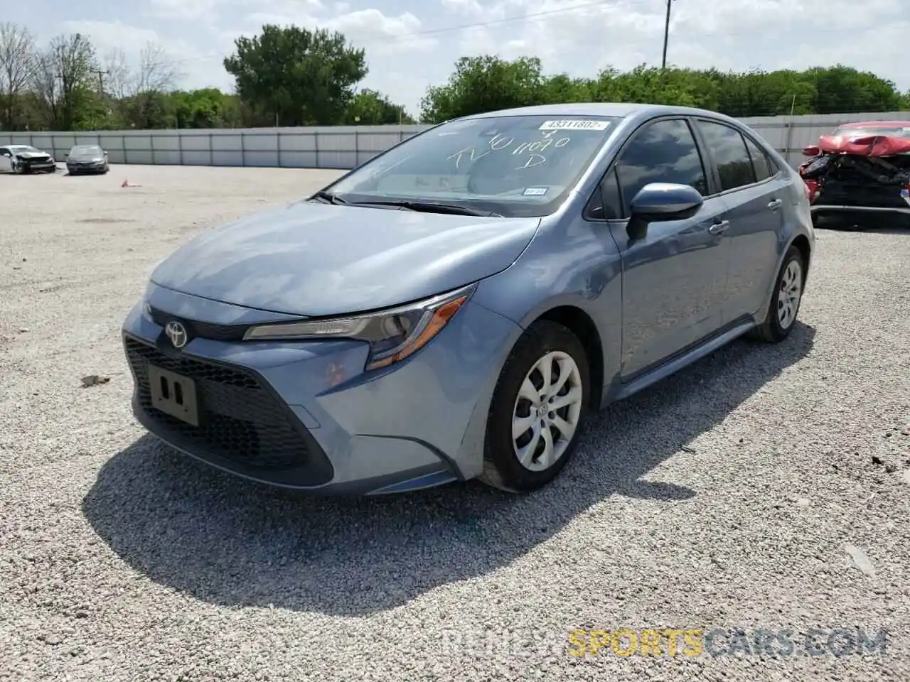 2 Photograph of a damaged car JTDEPRAE2LJ102995 TOYOTA COROLLA 2020