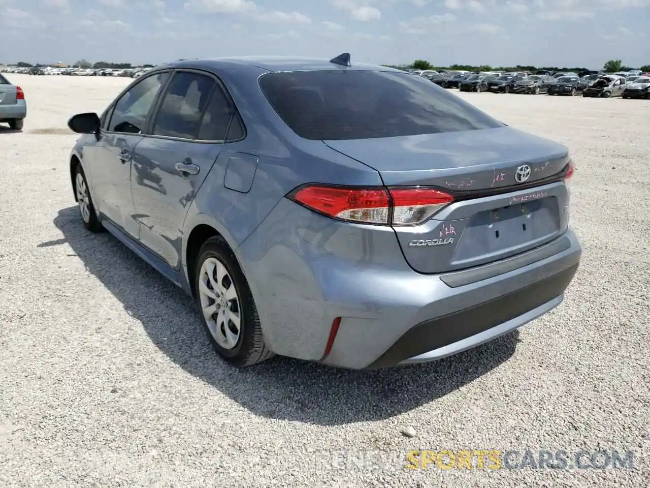 3 Photograph of a damaged car JTDEPRAE2LJ102995 TOYOTA COROLLA 2020