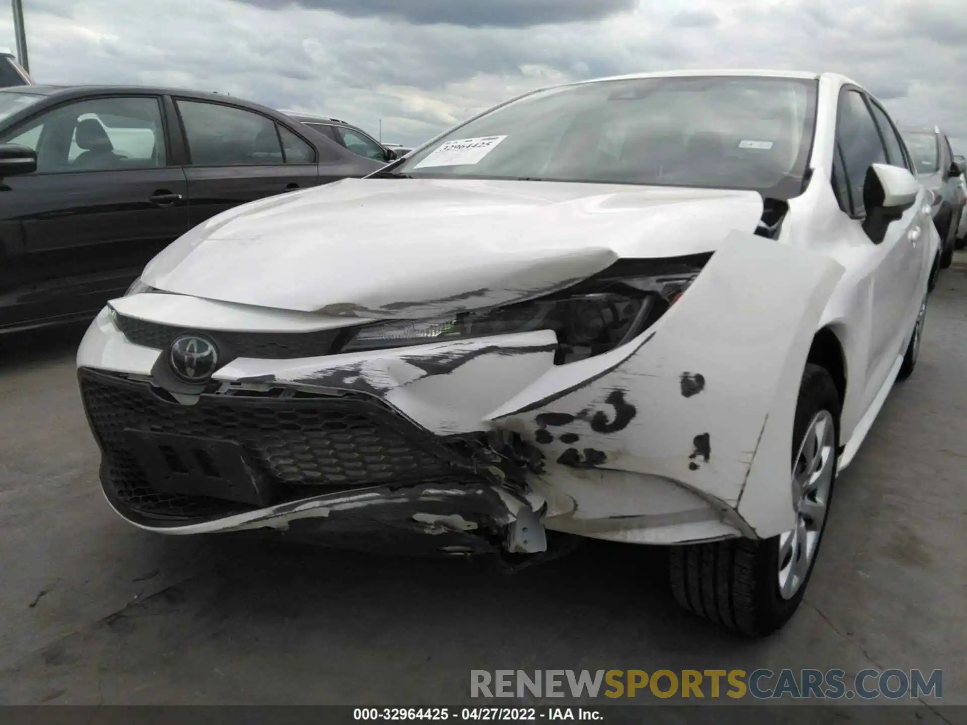 6 Photograph of a damaged car JTDEPRAE2LJ103001 TOYOTA COROLLA 2020