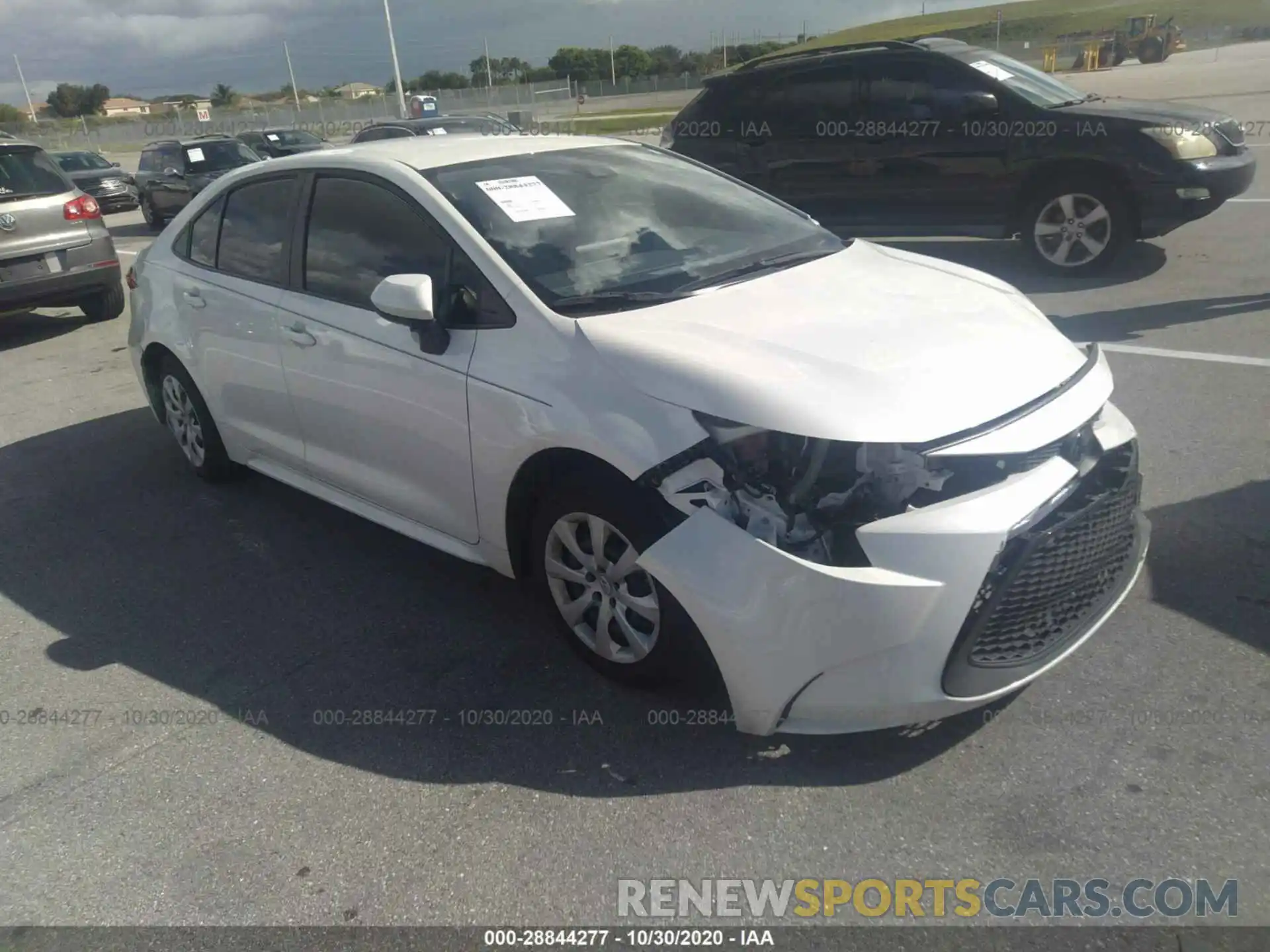 1 Photograph of a damaged car JTDEPRAE2LJ103015 TOYOTA COROLLA 2020