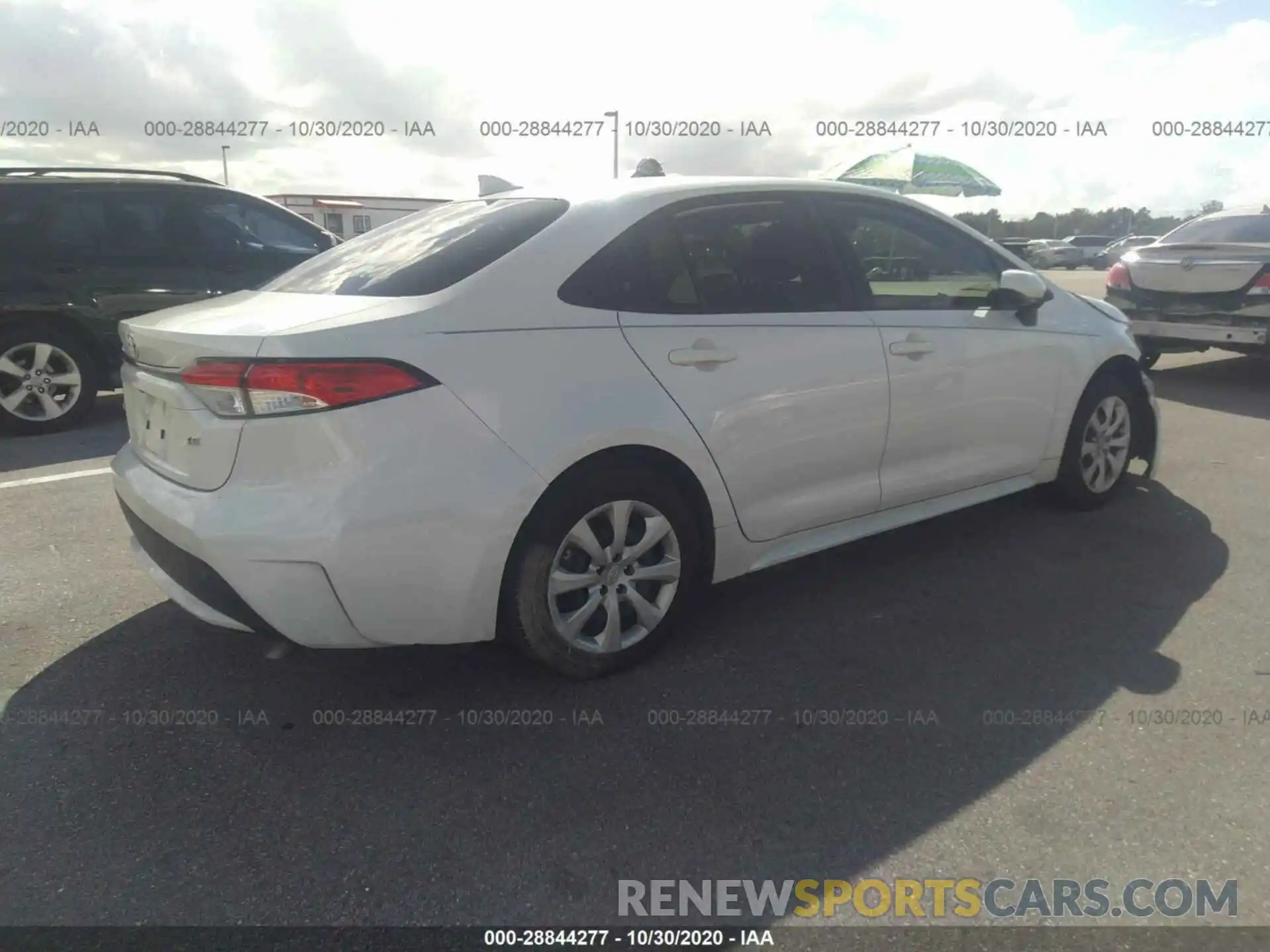 4 Photograph of a damaged car JTDEPRAE2LJ103015 TOYOTA COROLLA 2020