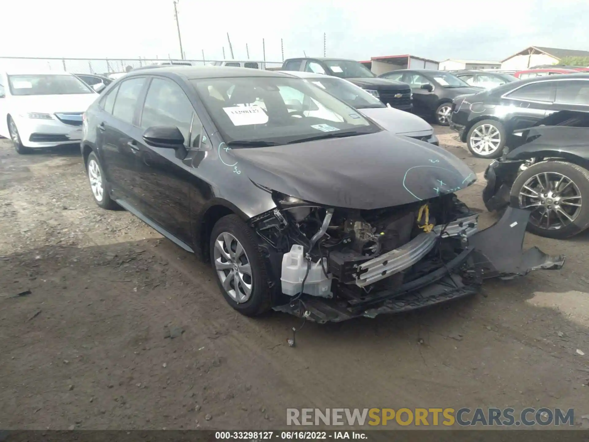 1 Photograph of a damaged car JTDEPRAE2LJ103483 TOYOTA COROLLA 2020