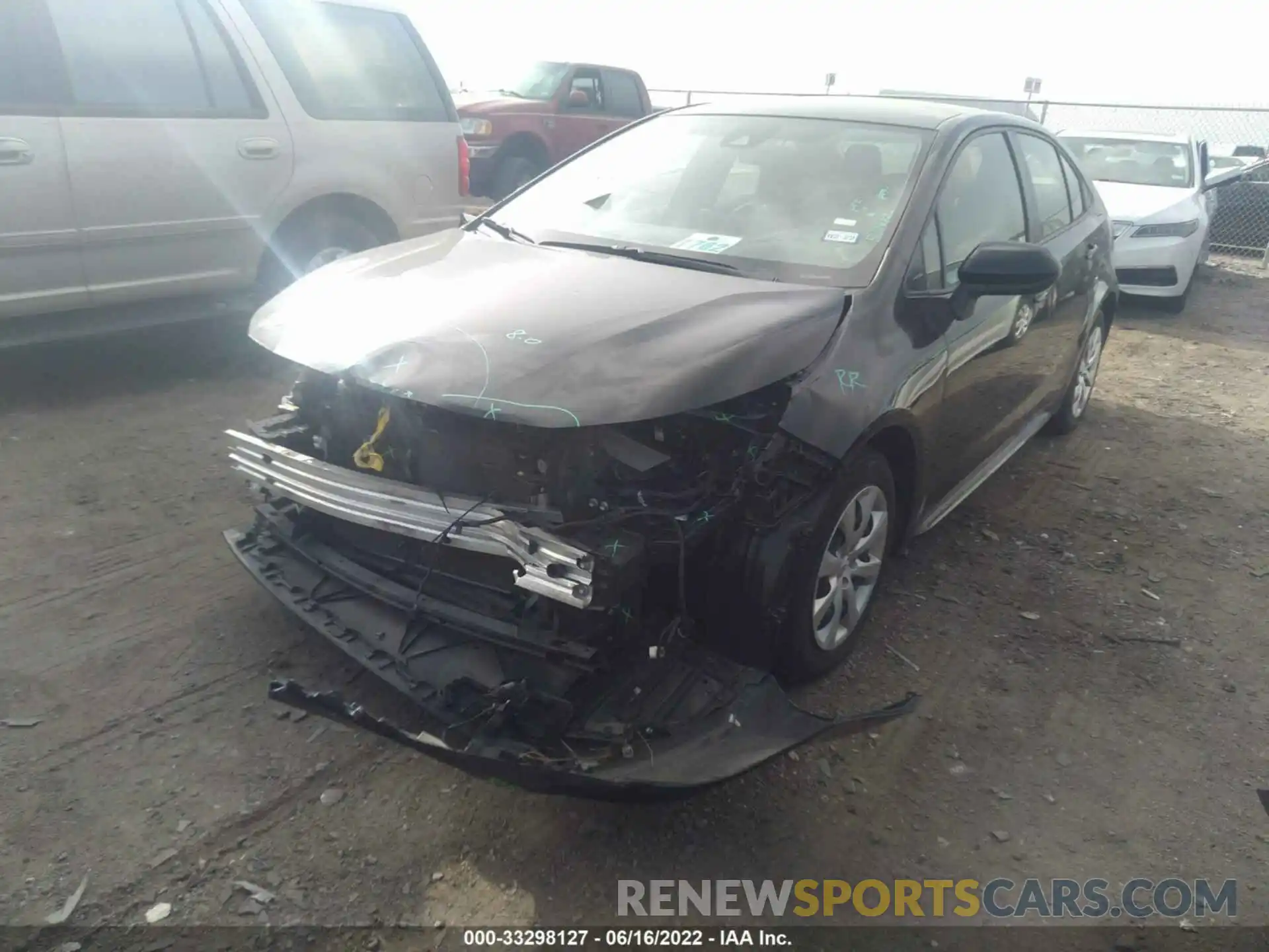 2 Photograph of a damaged car JTDEPRAE2LJ103483 TOYOTA COROLLA 2020