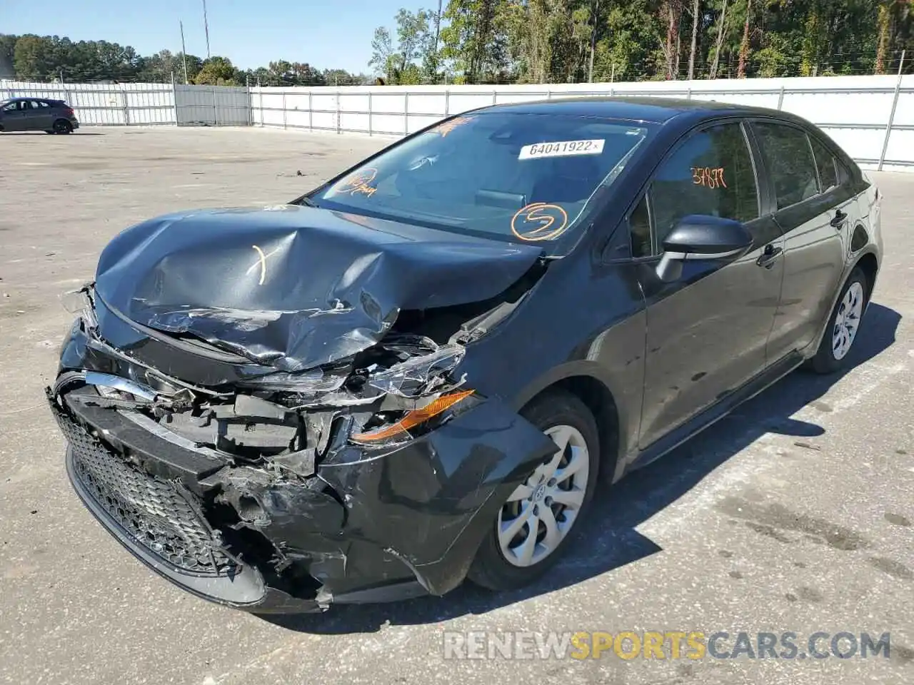 2 Photograph of a damaged car JTDEPRAE2LJ103614 TOYOTA COROLLA 2020