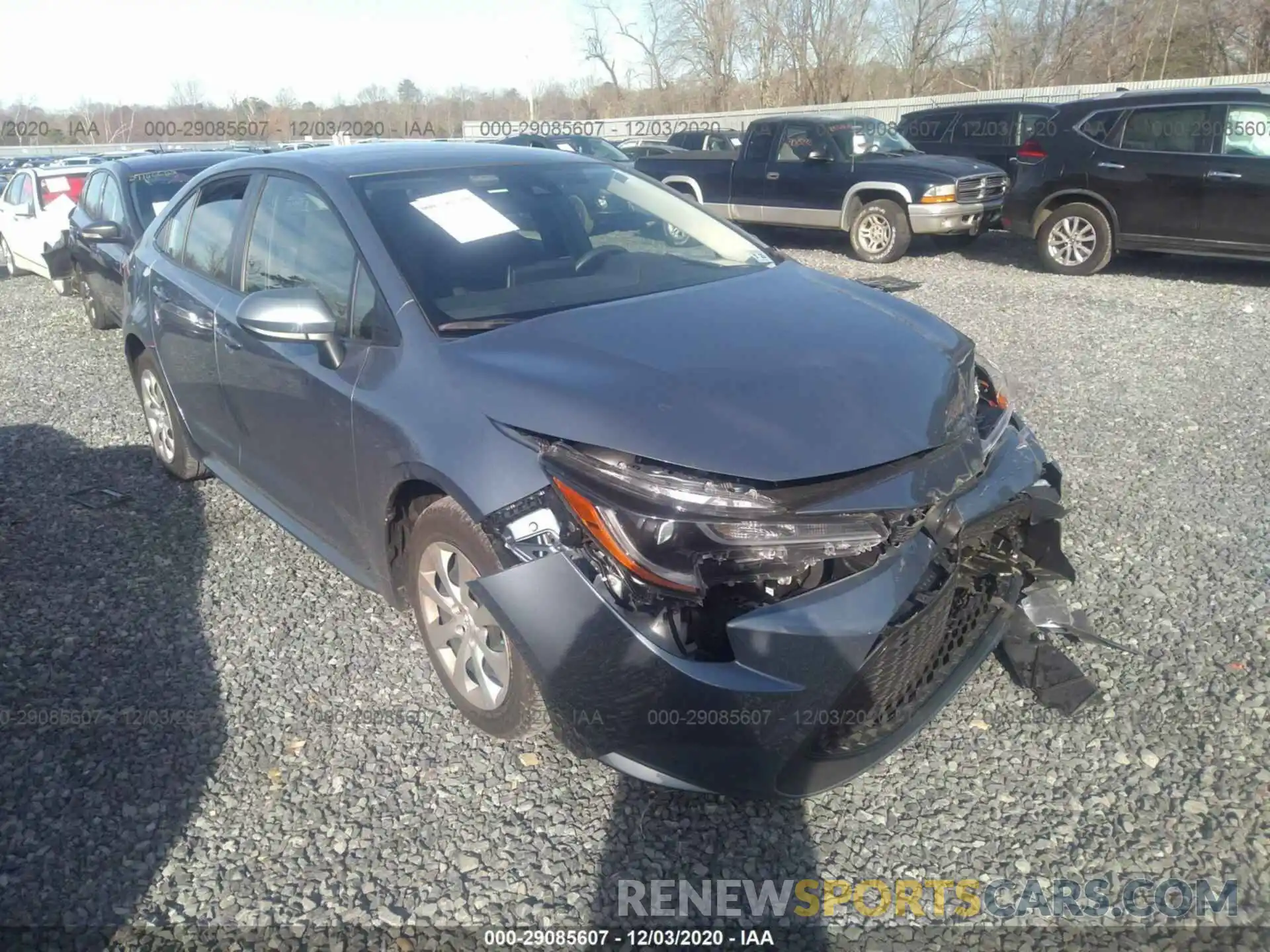 1 Photograph of a damaged car JTDEPRAE2LJ103645 TOYOTA COROLLA 2020