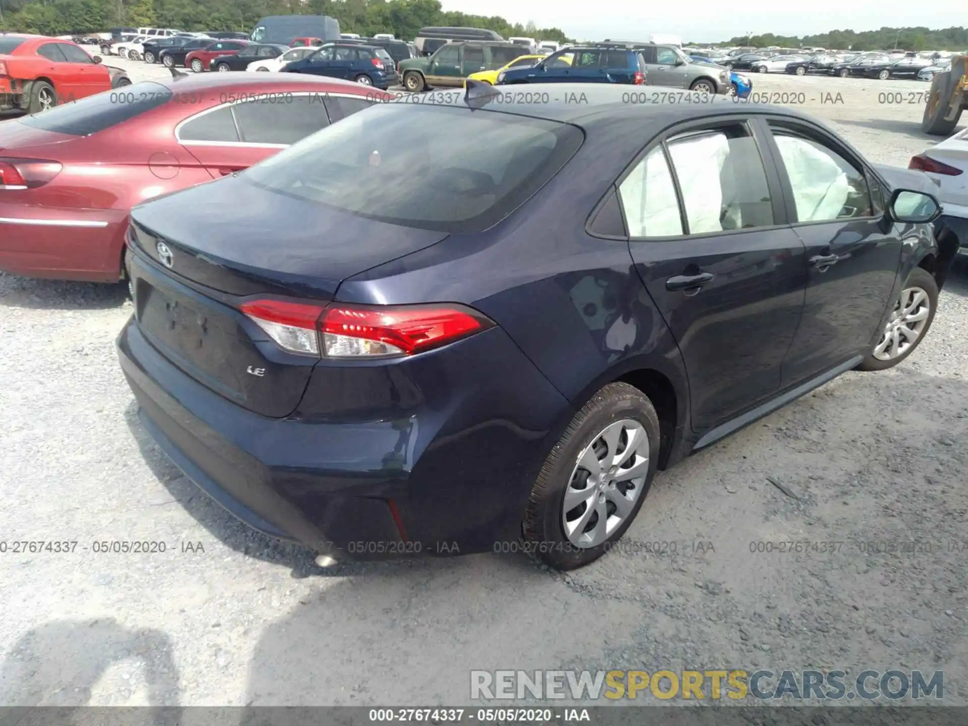 4 Photograph of a damaged car JTDEPRAE2LJ104049 TOYOTA COROLLA 2020