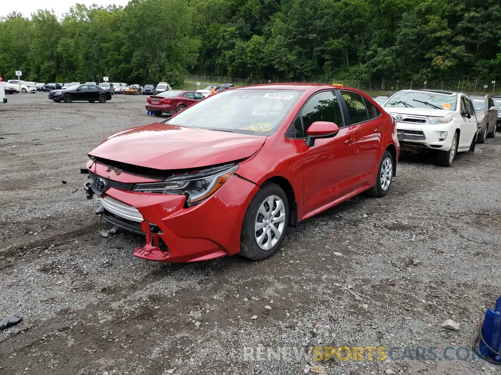 2 Photograph of a damaged car JTDEPRAE2LJ104178 TOYOTA COROLLA 2020