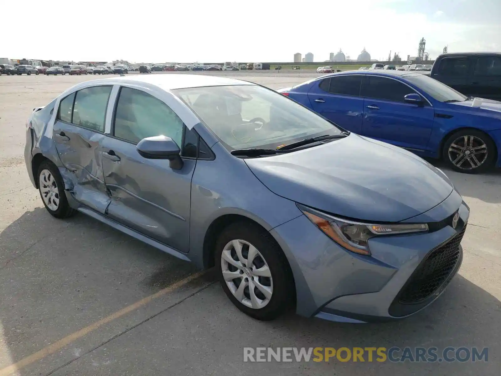 1 Photograph of a damaged car JTDEPRAE2LJ104567 TOYOTA COROLLA 2020