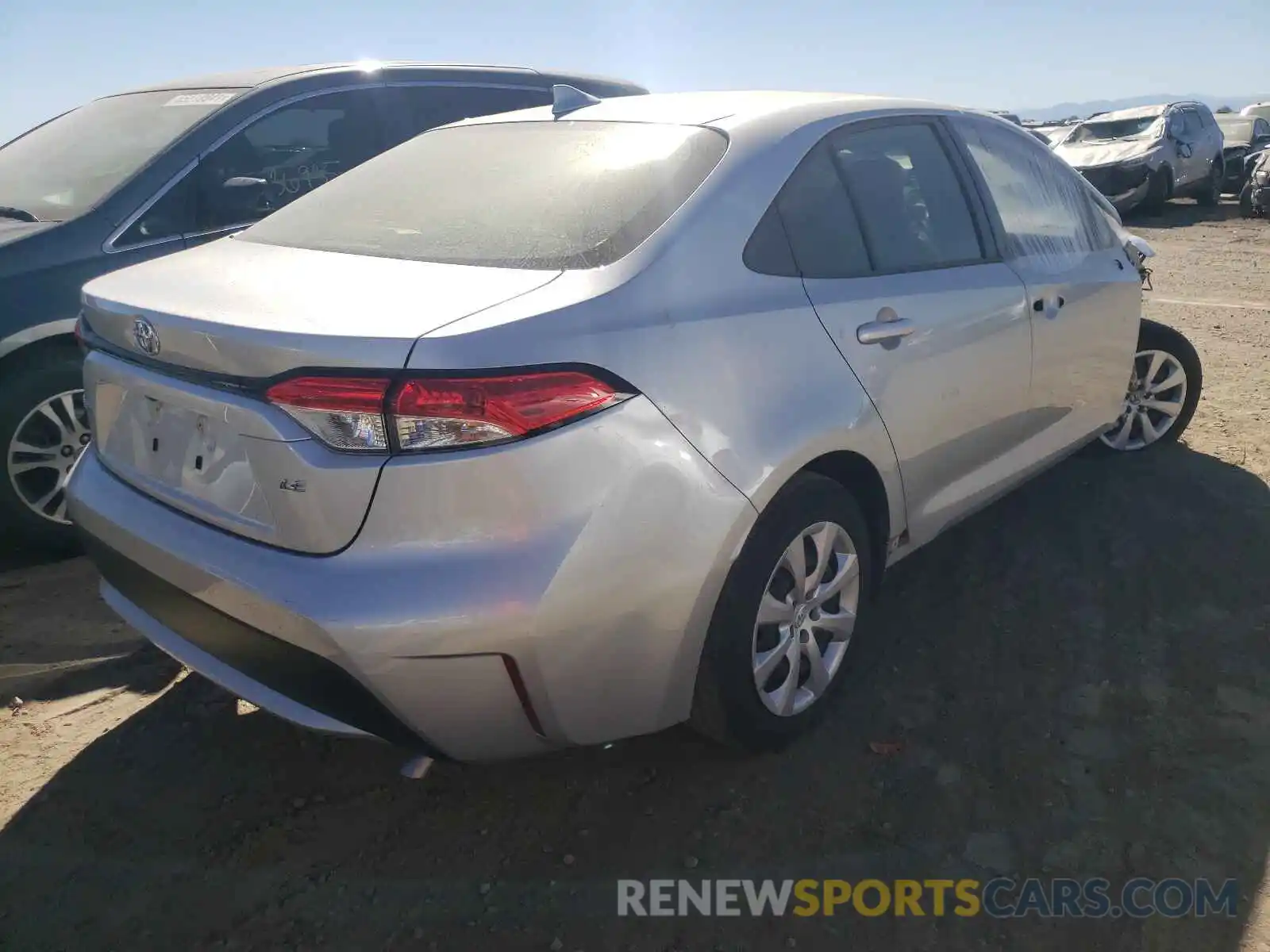 4 Photograph of a damaged car JTDEPRAE2LJ104939 TOYOTA COROLLA 2020