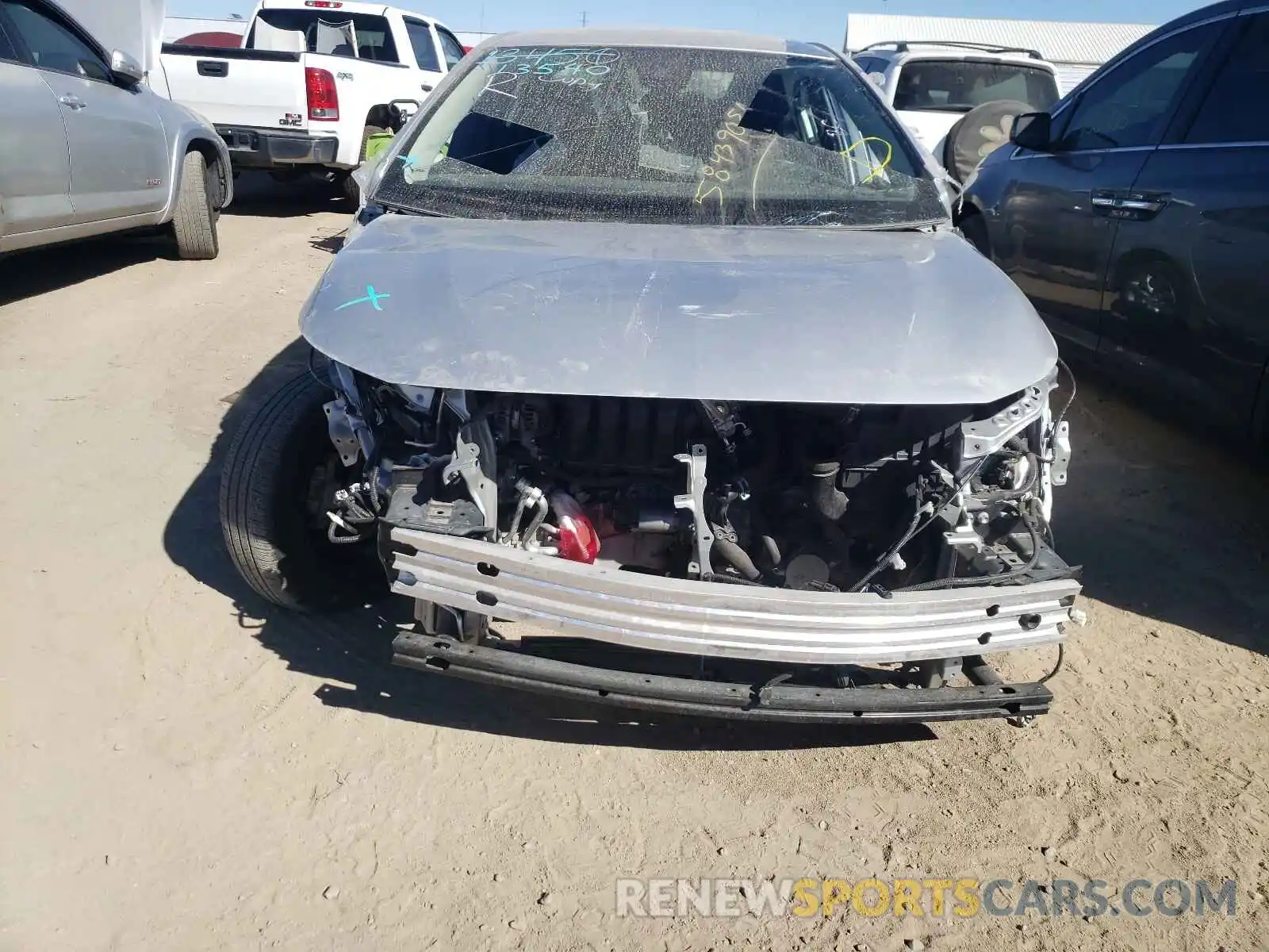 9 Photograph of a damaged car JTDEPRAE2LJ104939 TOYOTA COROLLA 2020