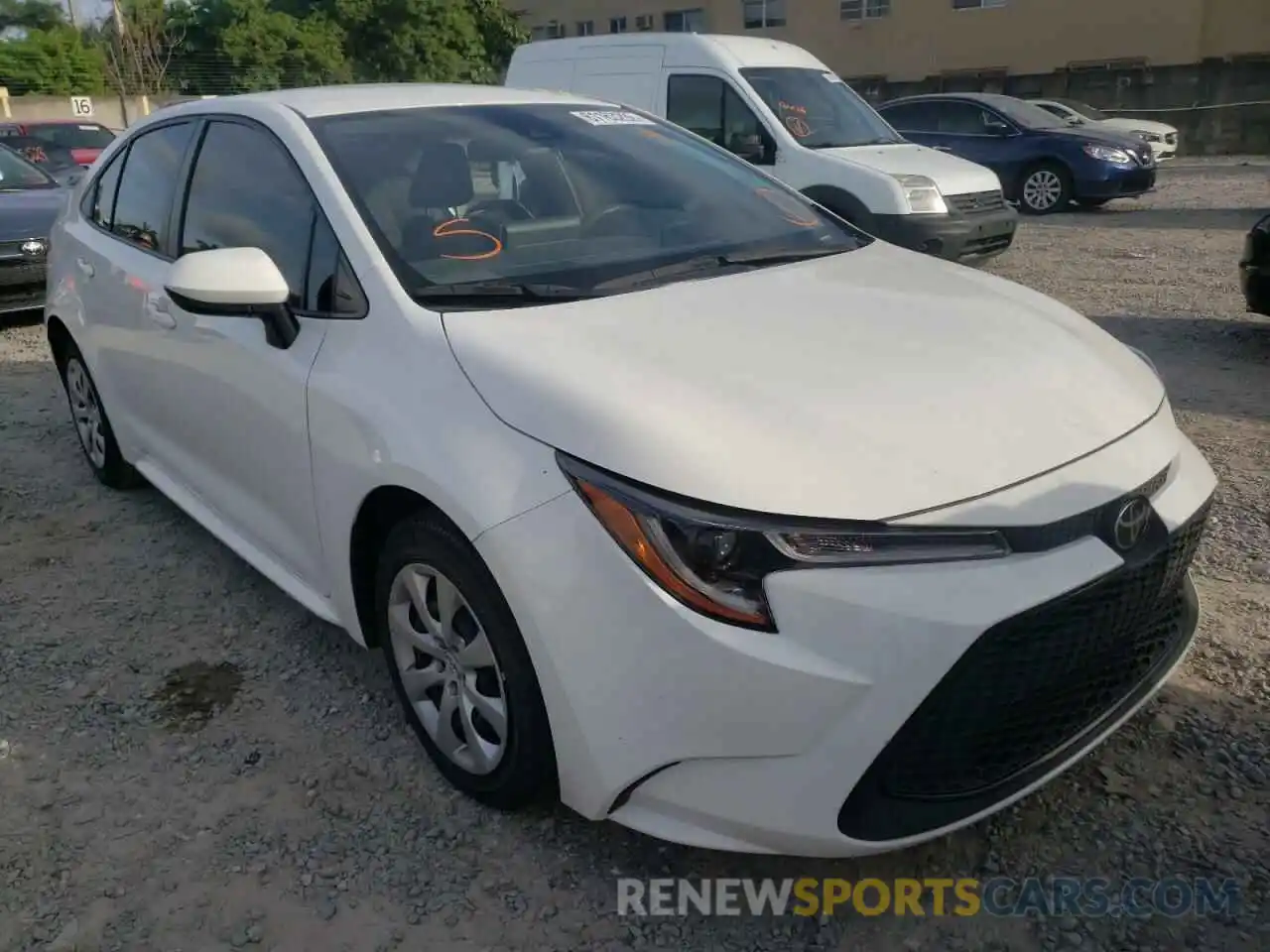 1 Photograph of a damaged car JTDEPRAE2LJ105119 TOYOTA COROLLA 2020