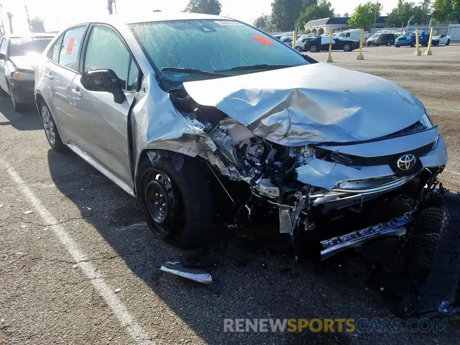 1 Photograph of a damaged car JTDEPRAE2LJ105363 TOYOTA COROLLA 2020