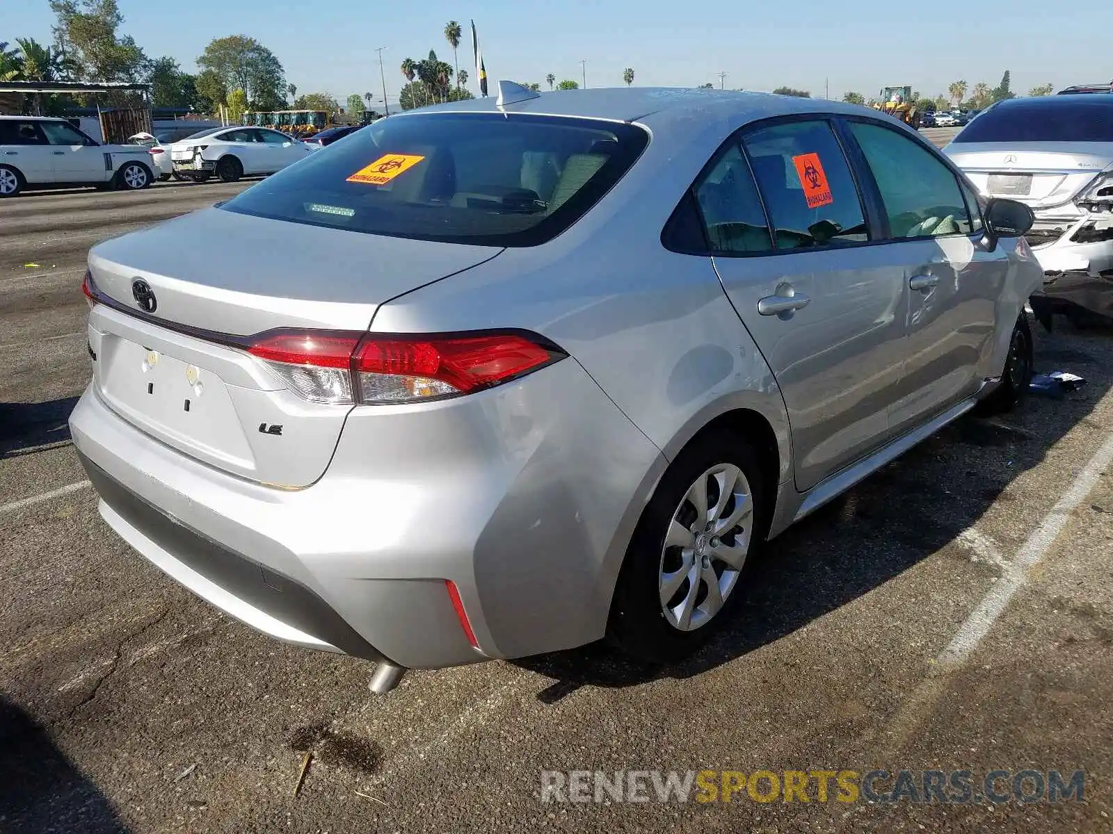 4 Photograph of a damaged car JTDEPRAE2LJ105363 TOYOTA COROLLA 2020