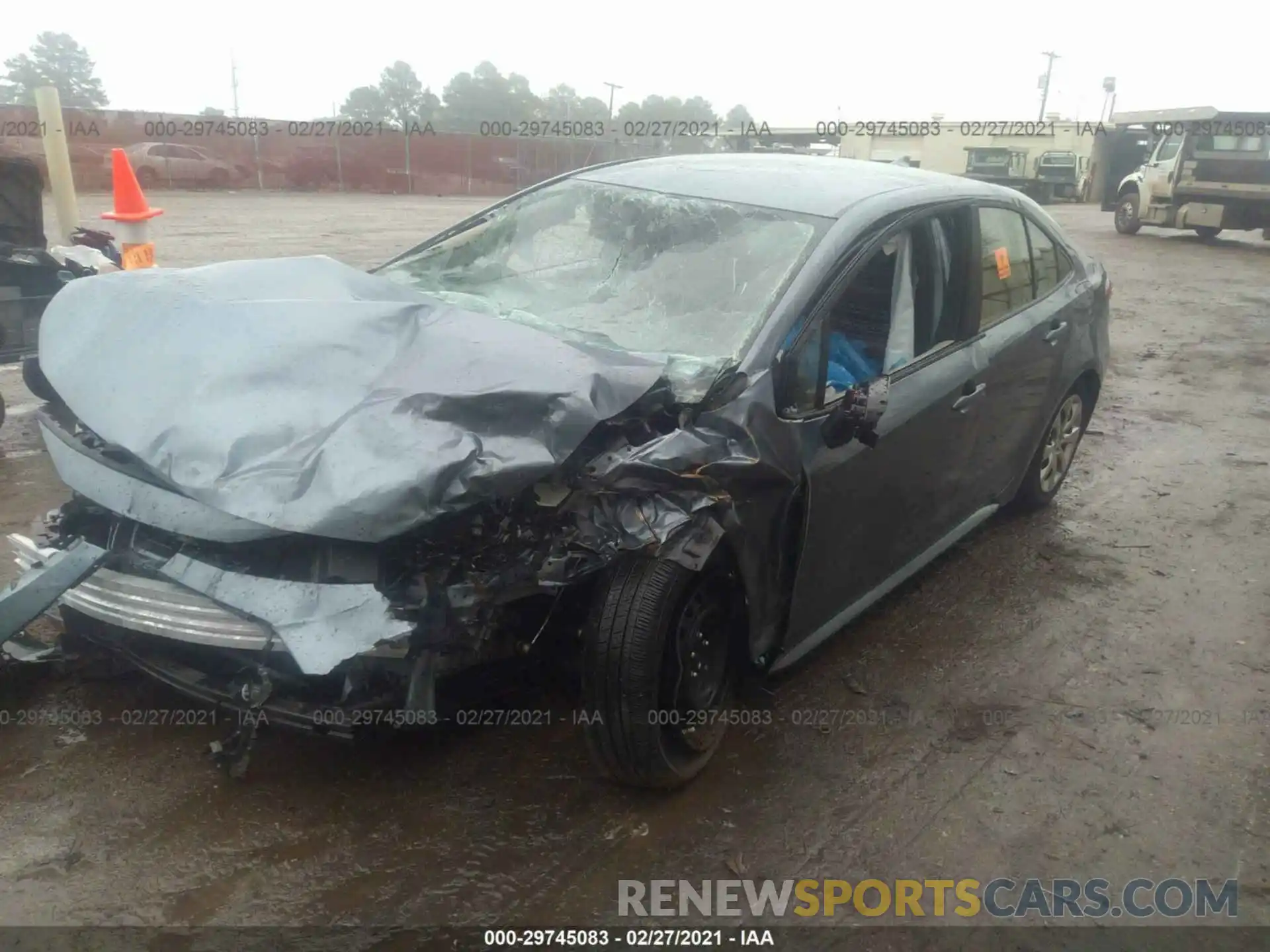 2 Photograph of a damaged car JTDEPRAE2LJ106044 TOYOTA COROLLA 2020