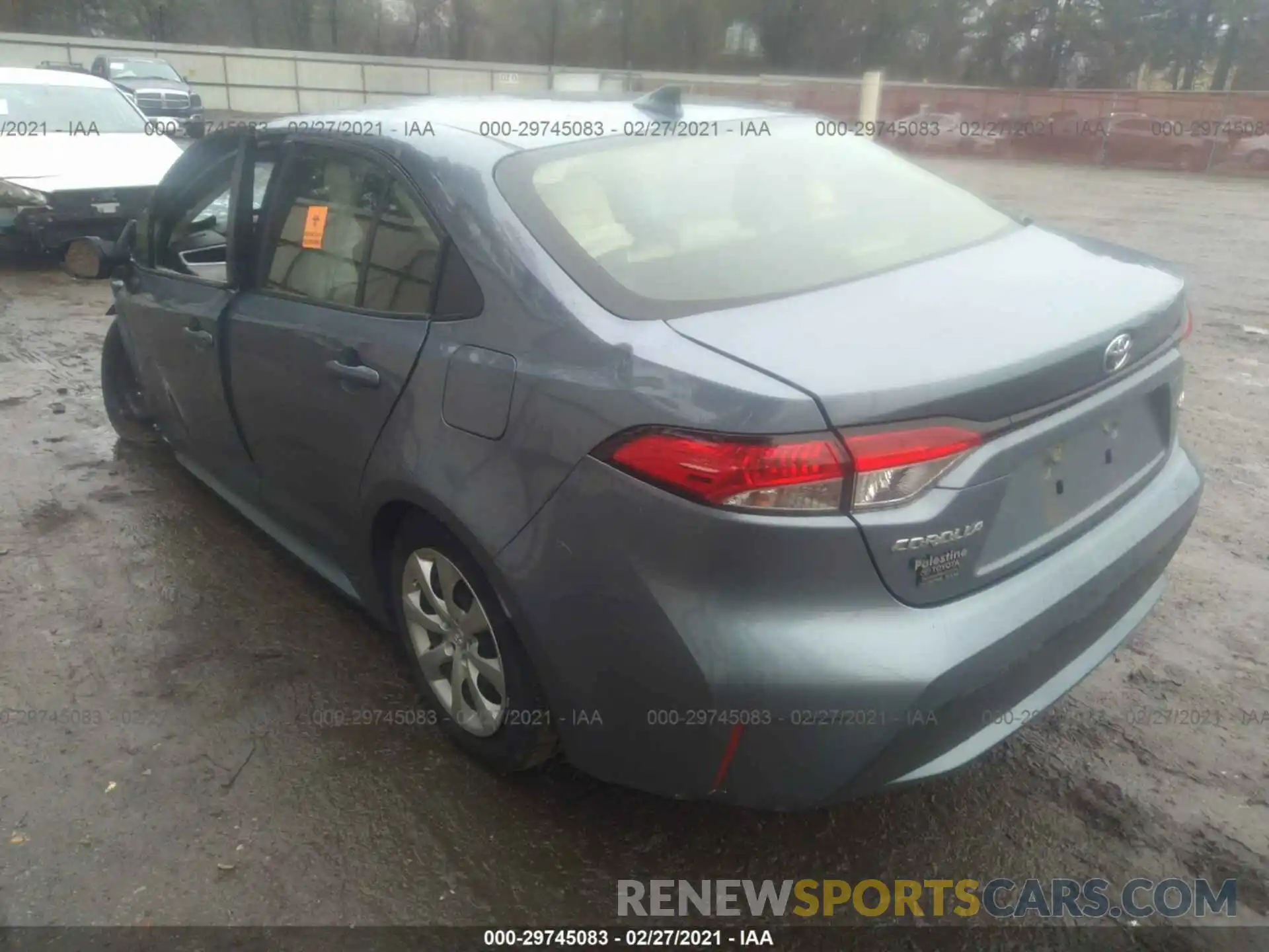 3 Photograph of a damaged car JTDEPRAE2LJ106044 TOYOTA COROLLA 2020