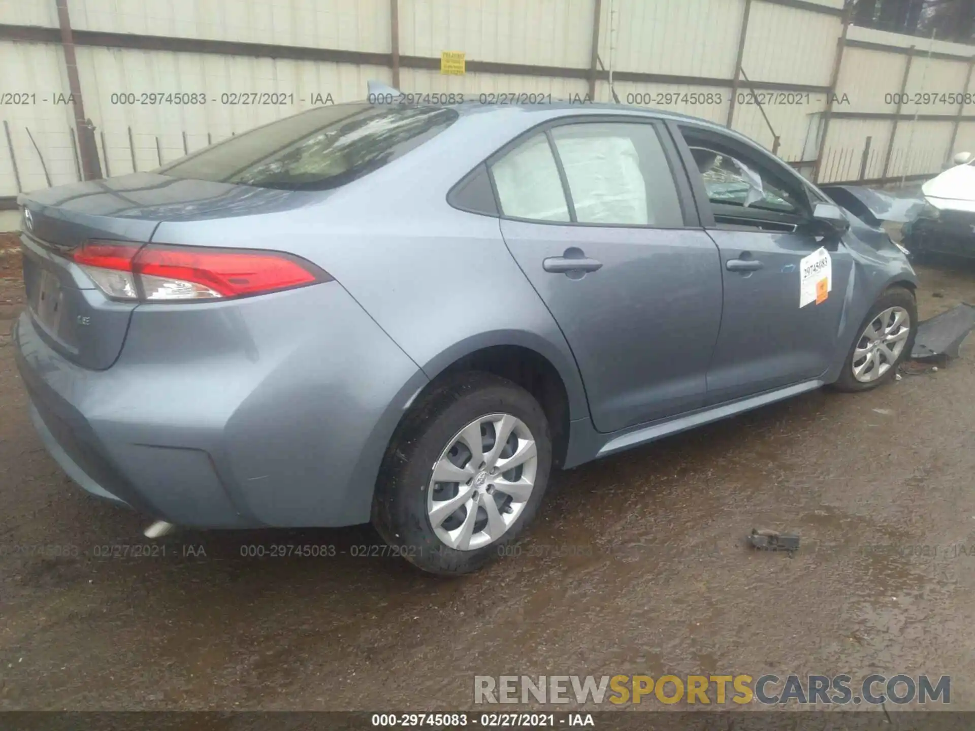 4 Photograph of a damaged car JTDEPRAE2LJ106044 TOYOTA COROLLA 2020