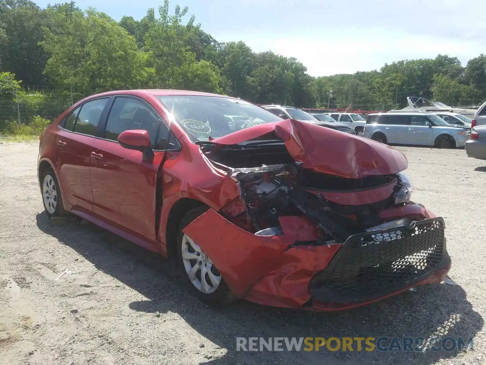 1 Photograph of a damaged car JTDEPRAE2LJ106464 TOYOTA COROLLA 2020