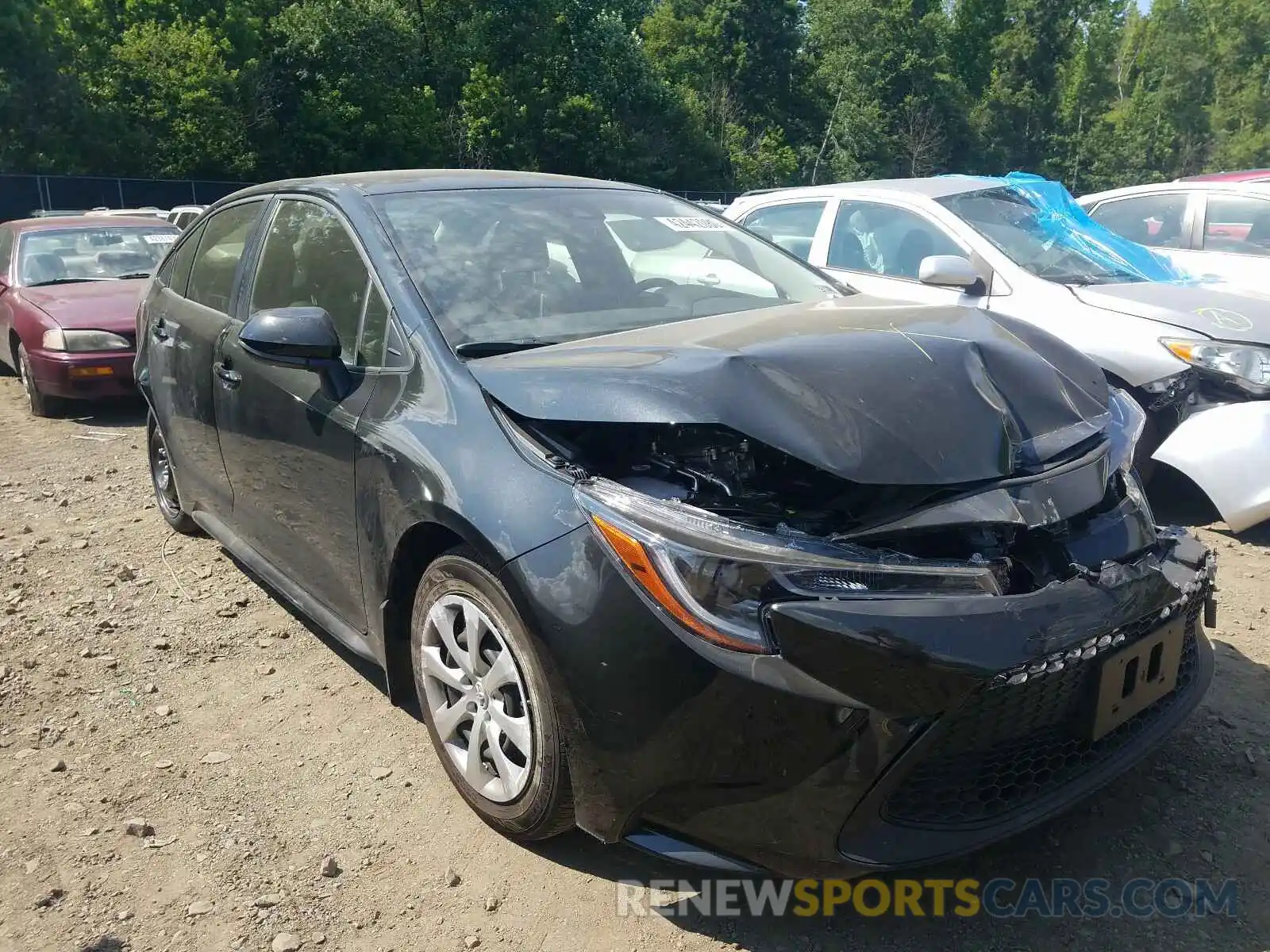 1 Photograph of a damaged car JTDEPRAE2LJ106805 TOYOTA COROLLA 2020