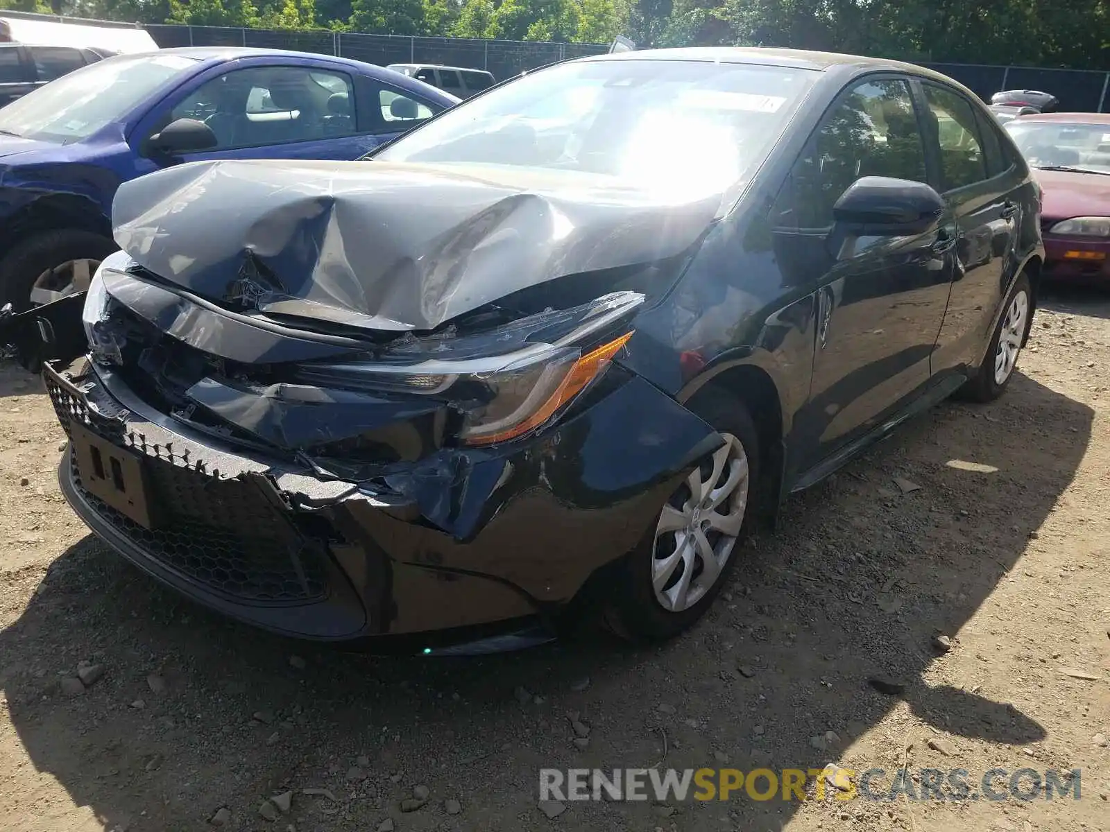 2 Photograph of a damaged car JTDEPRAE2LJ106805 TOYOTA COROLLA 2020