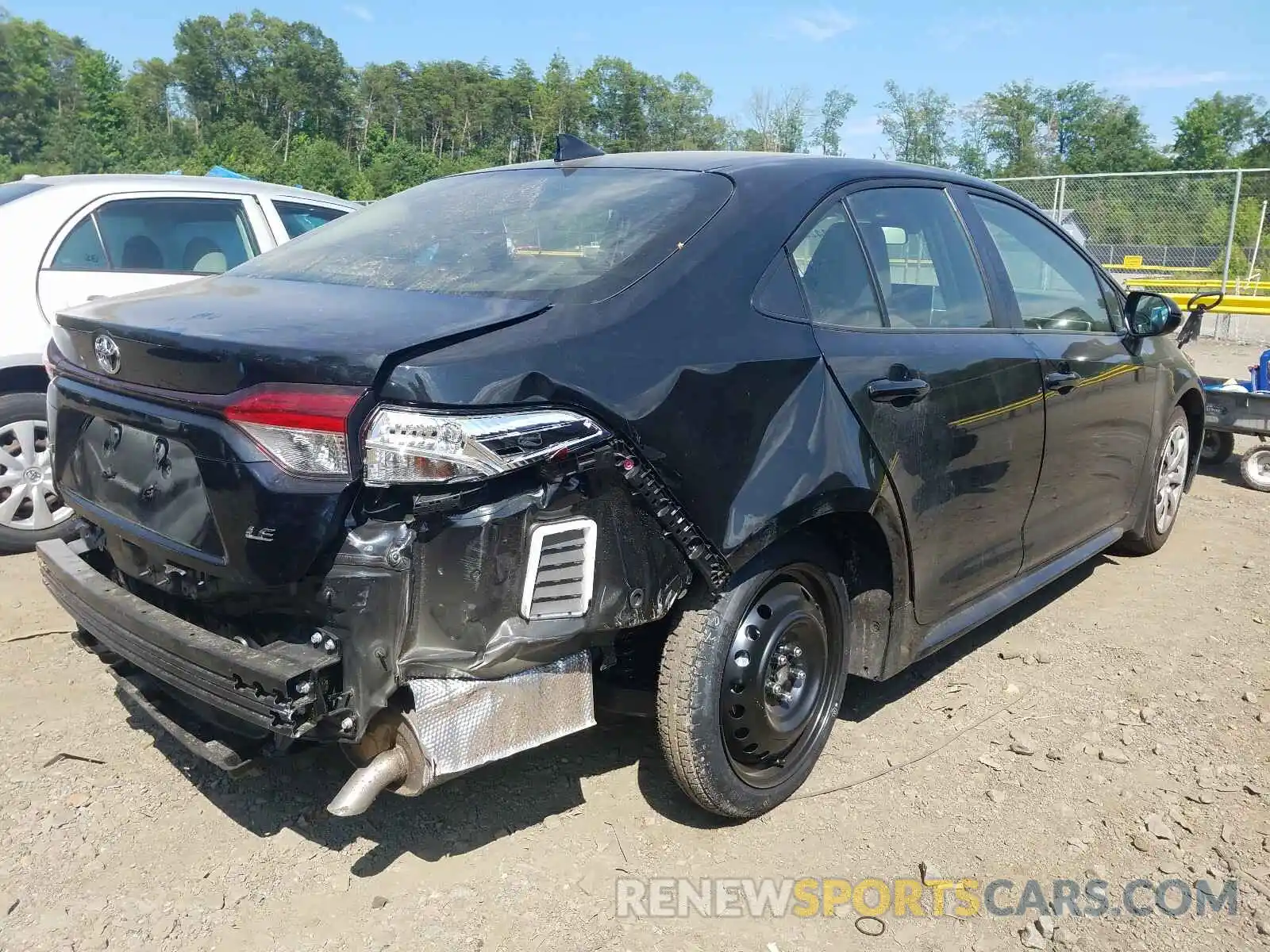 4 Photograph of a damaged car JTDEPRAE2LJ106805 TOYOTA COROLLA 2020