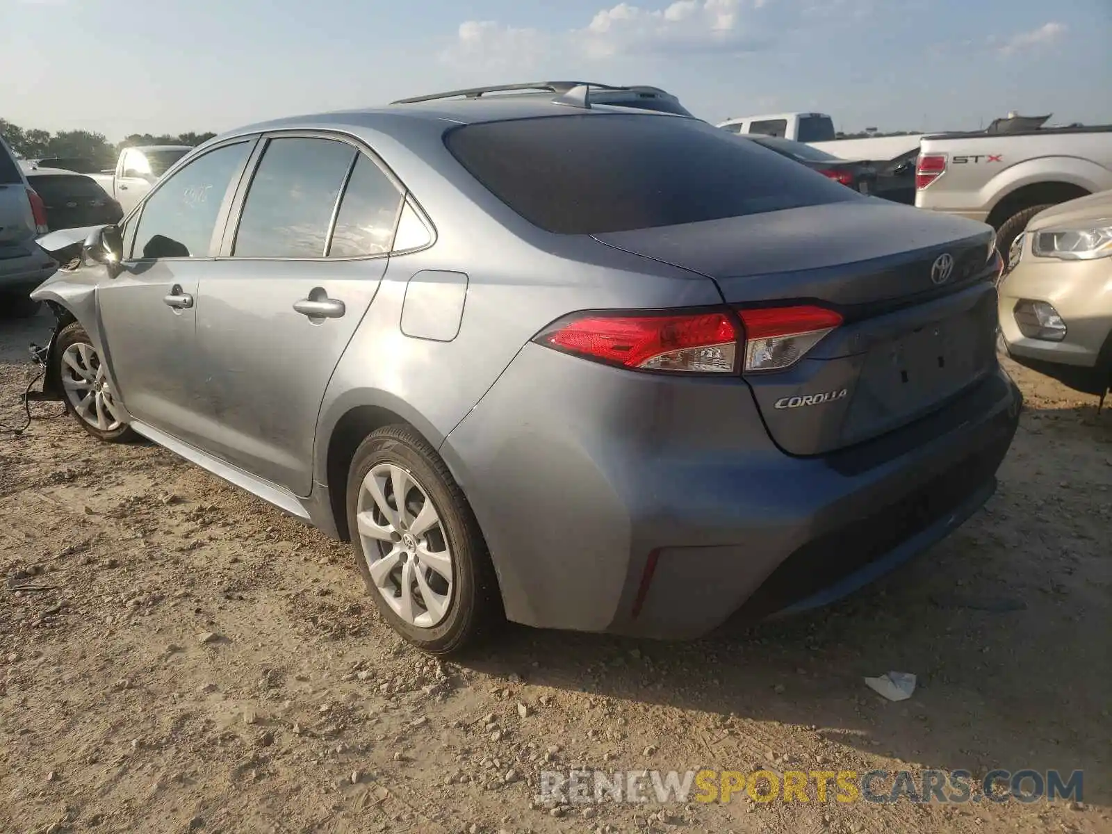 3 Photograph of a damaged car JTDEPRAE2LJ107436 TOYOTA COROLLA 2020