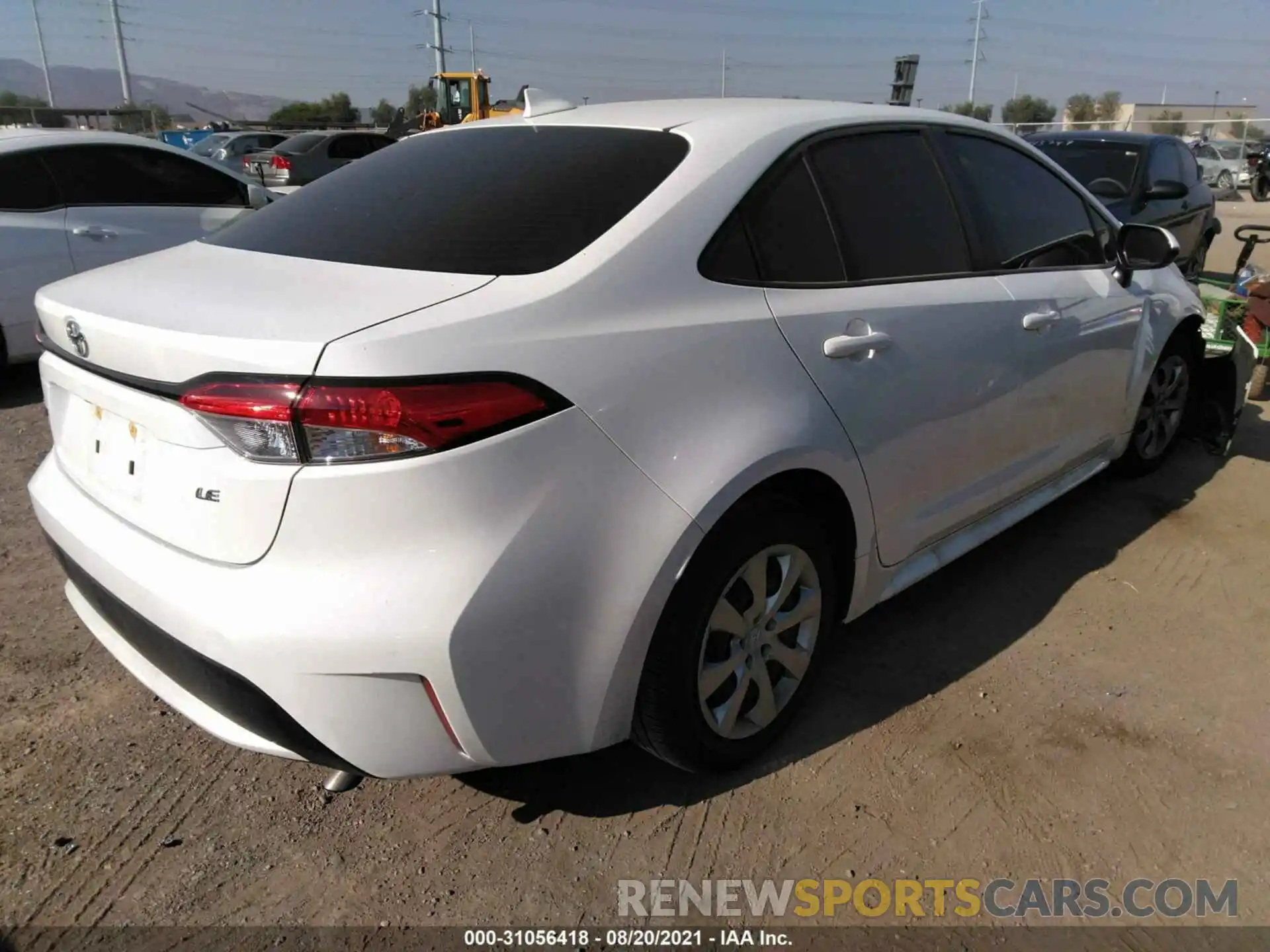 4 Photograph of a damaged car JTDEPRAE2LJ107517 TOYOTA COROLLA 2020