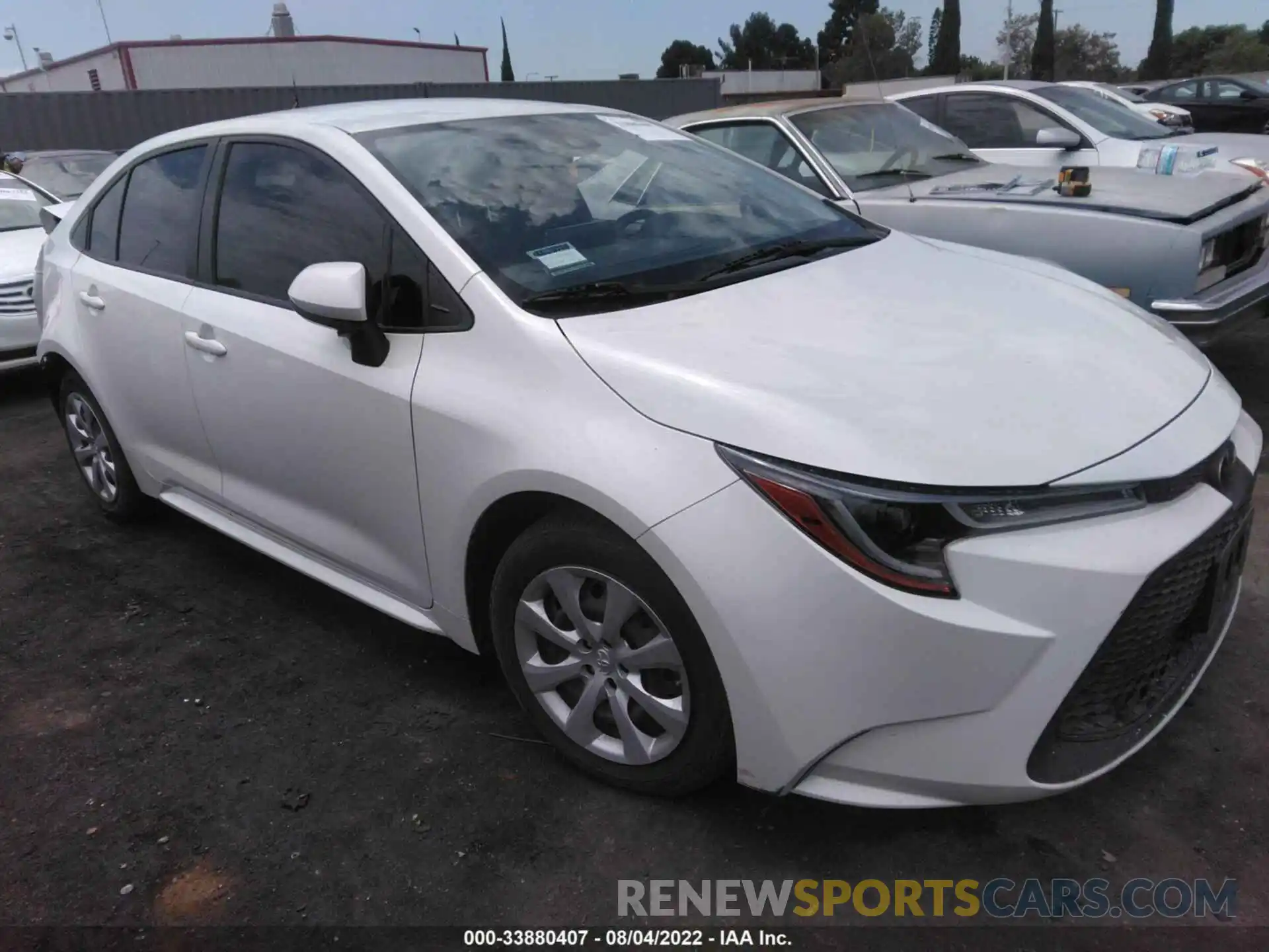 1 Photograph of a damaged car JTDEPRAE2LJ107596 TOYOTA COROLLA 2020