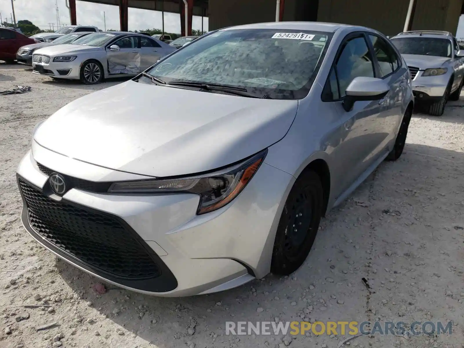 2 Photograph of a damaged car JTDEPRAE2LJ108070 TOYOTA COROLLA 2020