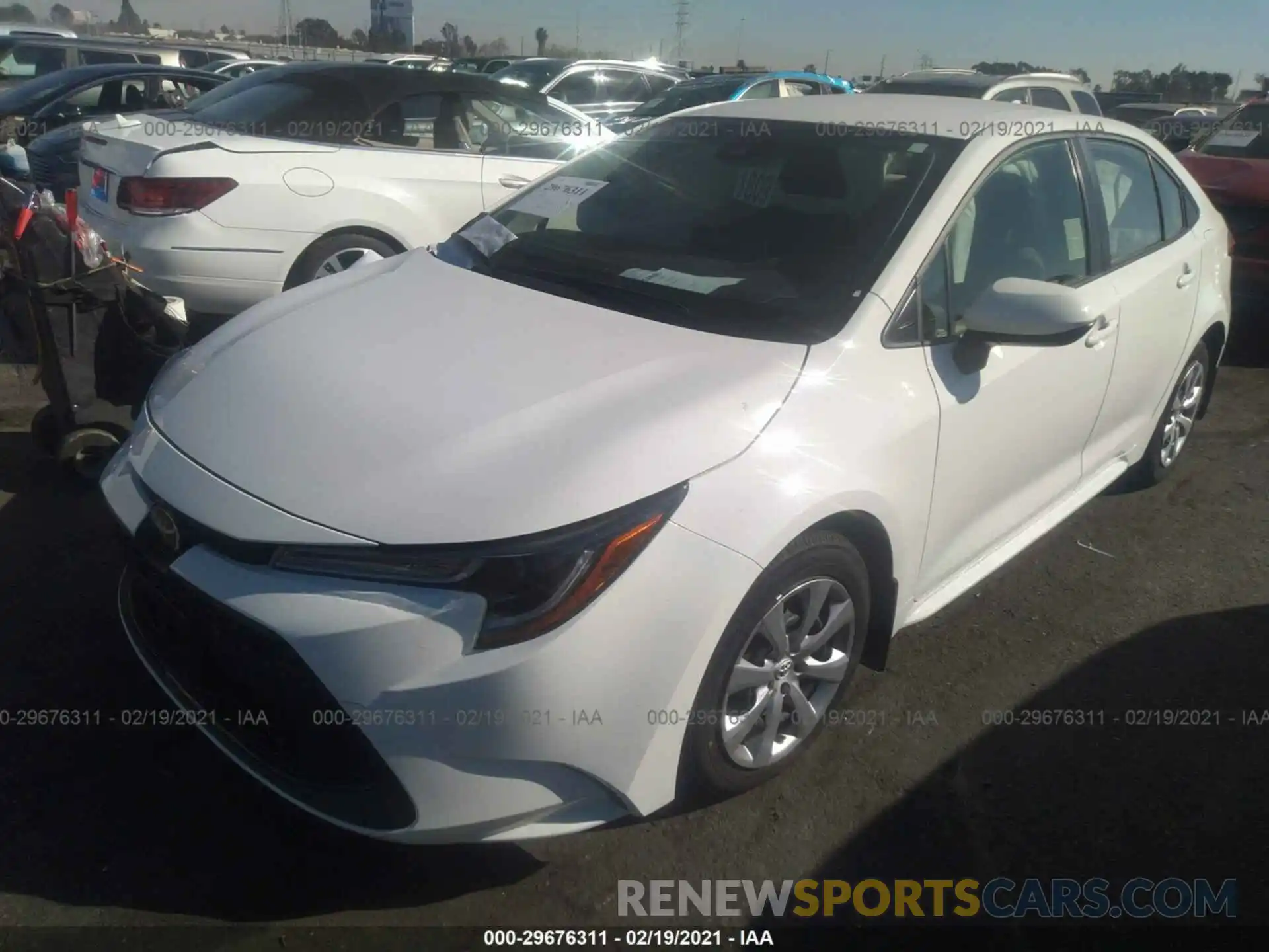 2 Photograph of a damaged car JTDEPRAE2LJ108313 TOYOTA COROLLA 2020