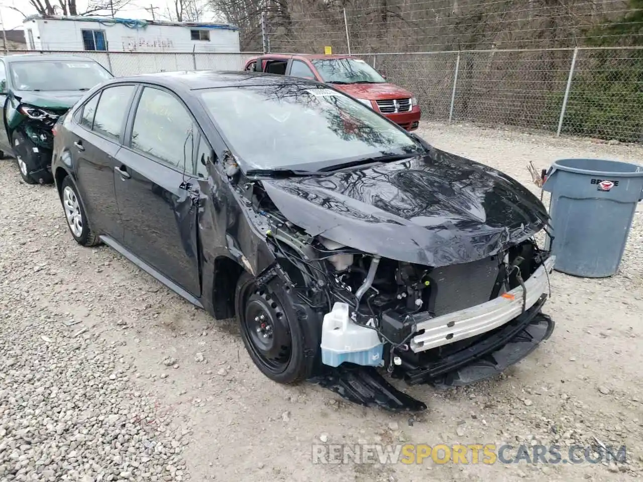 1 Photograph of a damaged car JTDEPRAE2LJ109008 TOYOTA COROLLA 2020