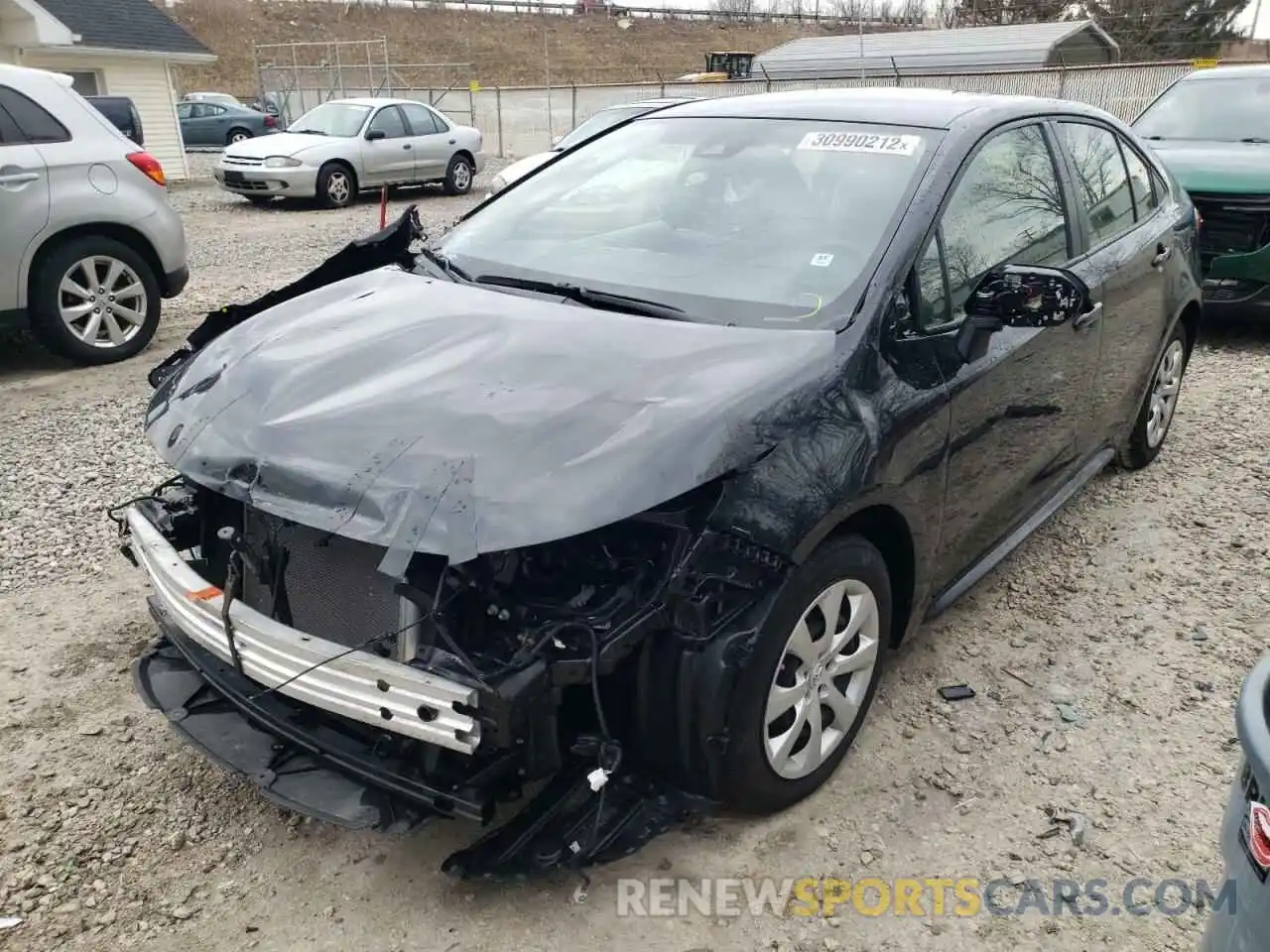 2 Photograph of a damaged car JTDEPRAE2LJ109008 TOYOTA COROLLA 2020