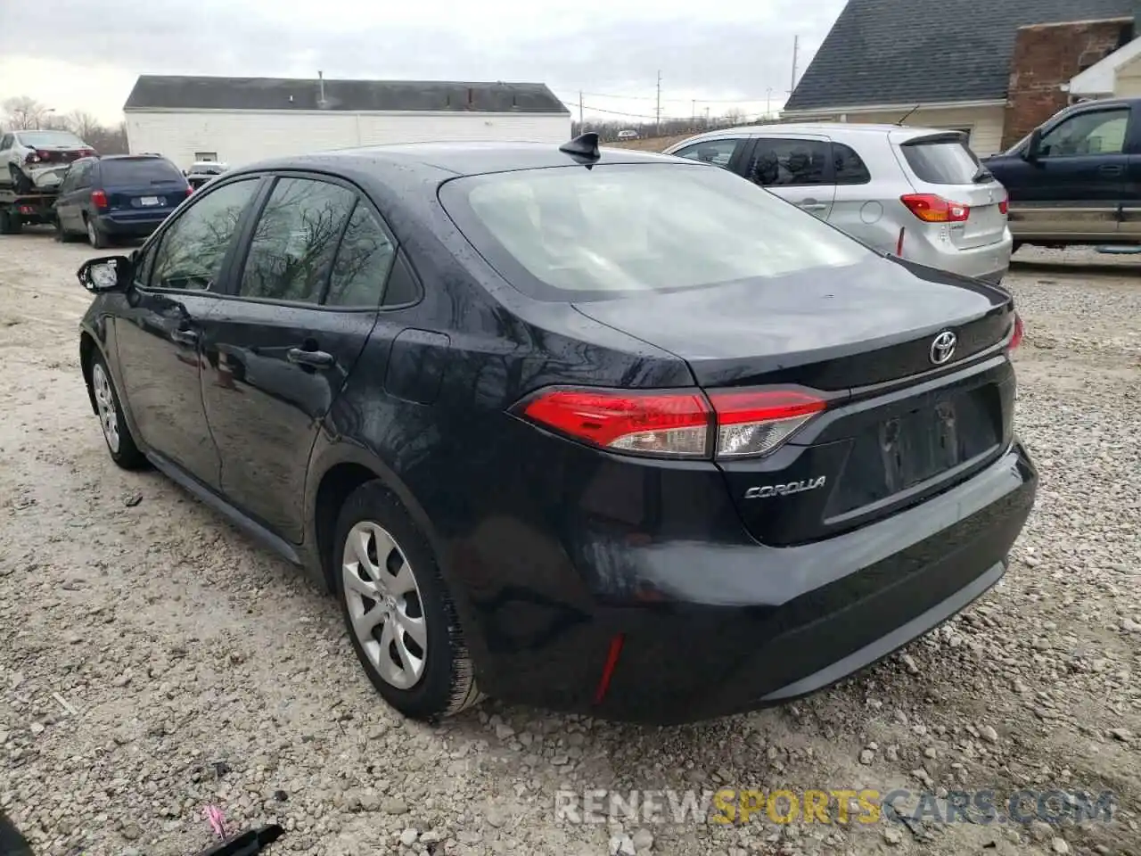 3 Photograph of a damaged car JTDEPRAE2LJ109008 TOYOTA COROLLA 2020