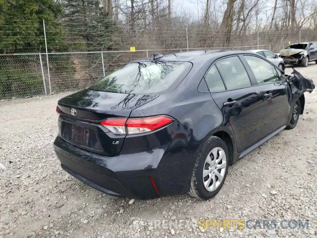 4 Photograph of a damaged car JTDEPRAE2LJ109008 TOYOTA COROLLA 2020