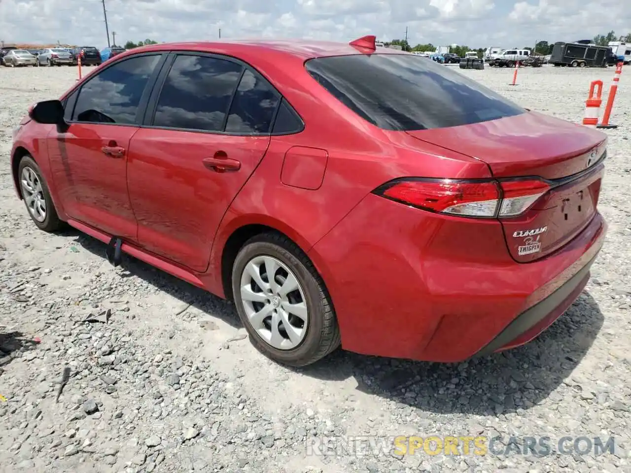 3 Photograph of a damaged car JTDEPRAE2LJ109042 TOYOTA COROLLA 2020